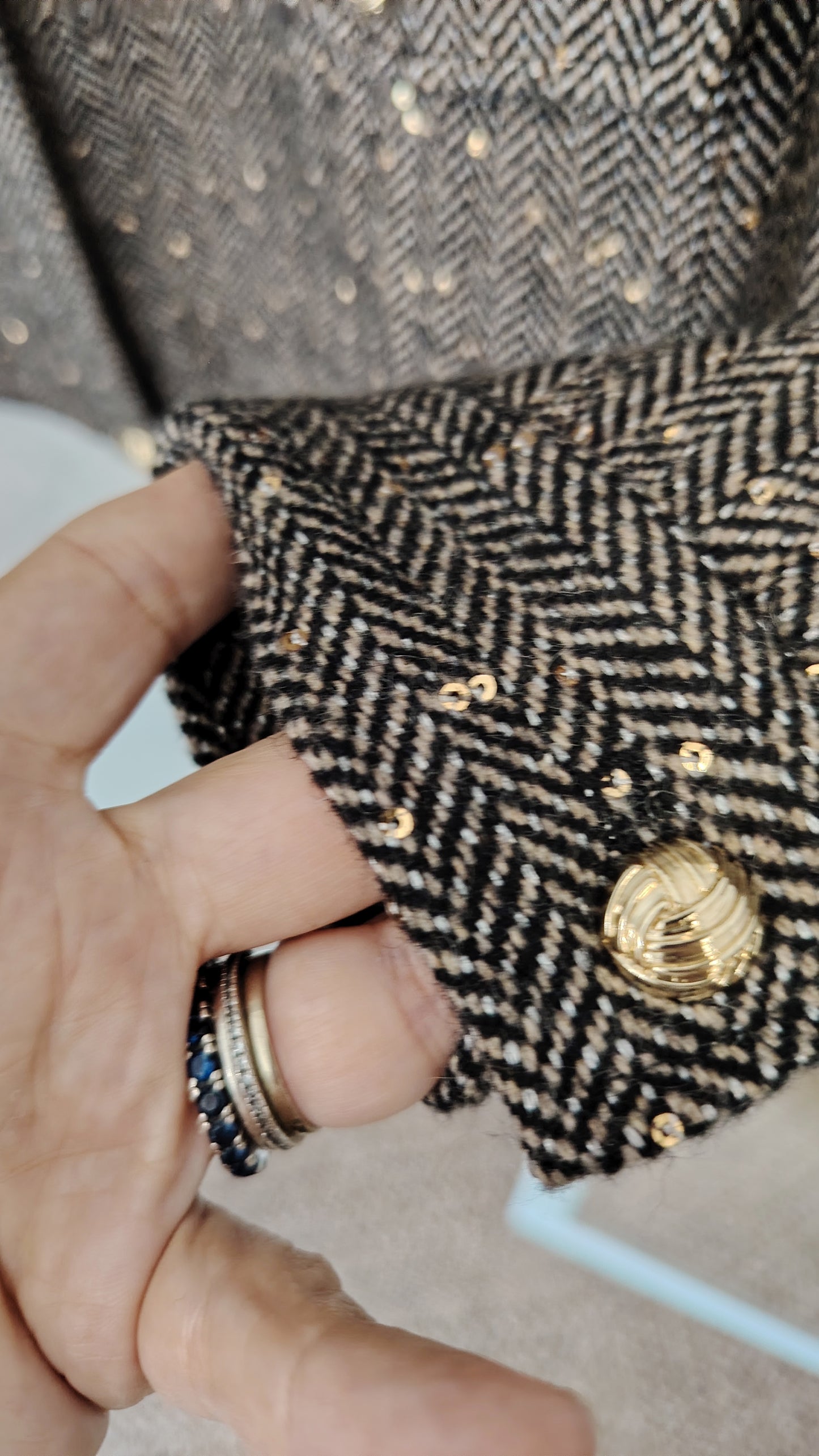 Giacca spinata paiette