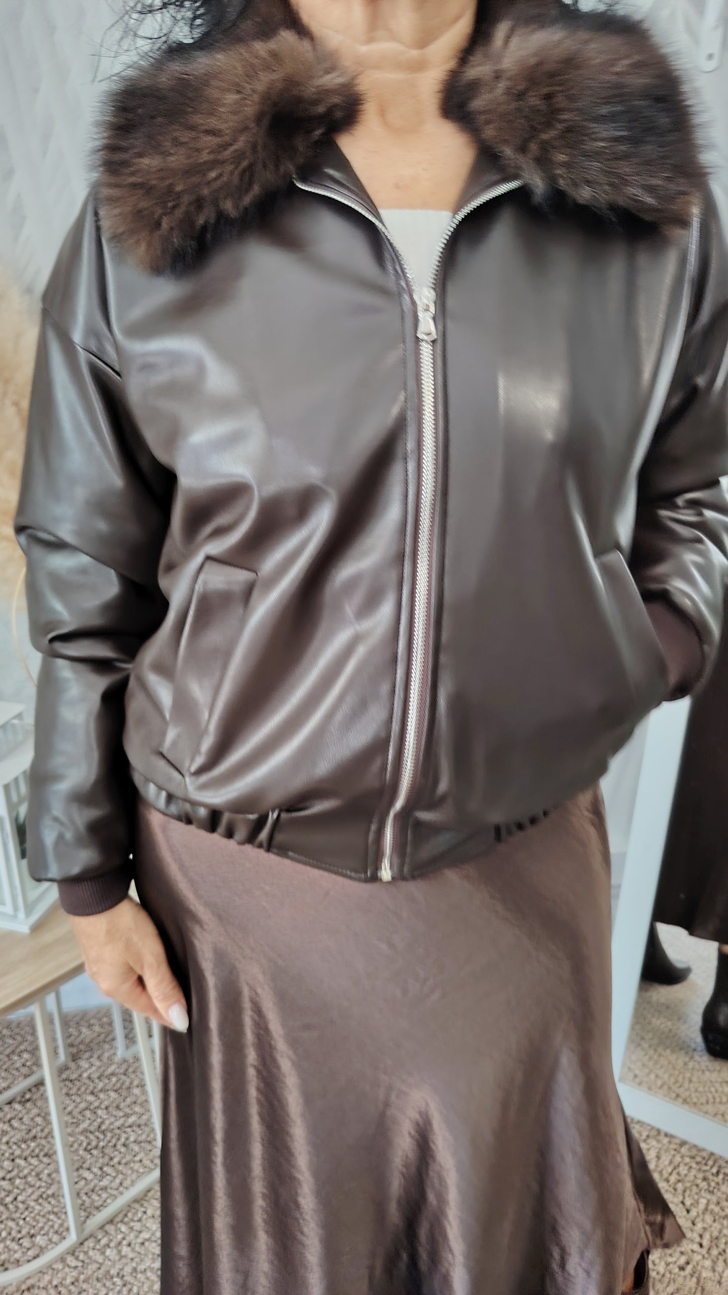 Bomber ecopelle ed ecopelliccia
