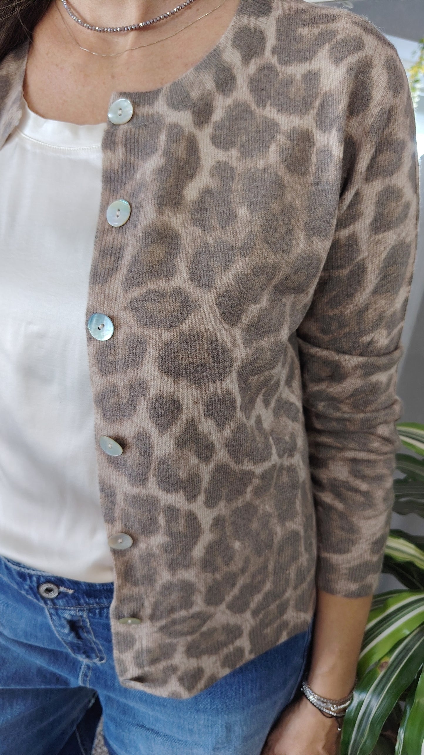 Cardigan animalier