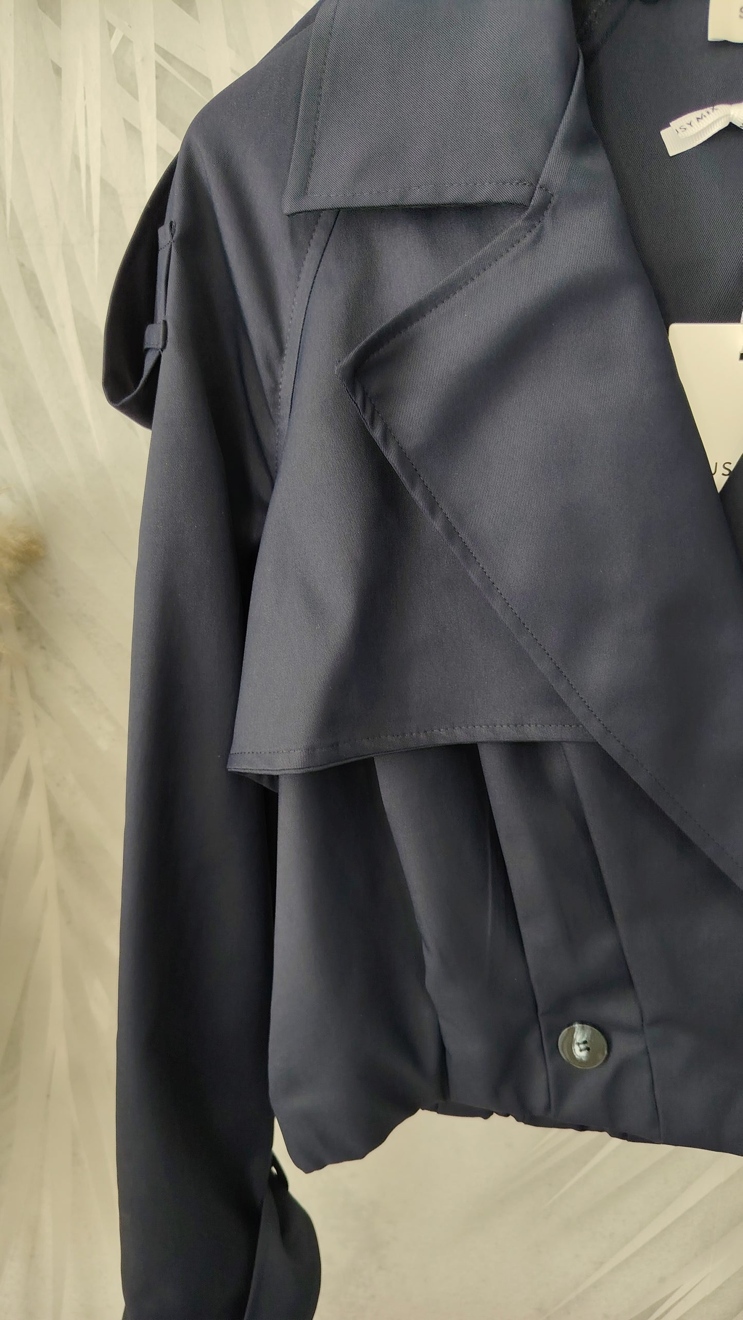 Trench corto blu