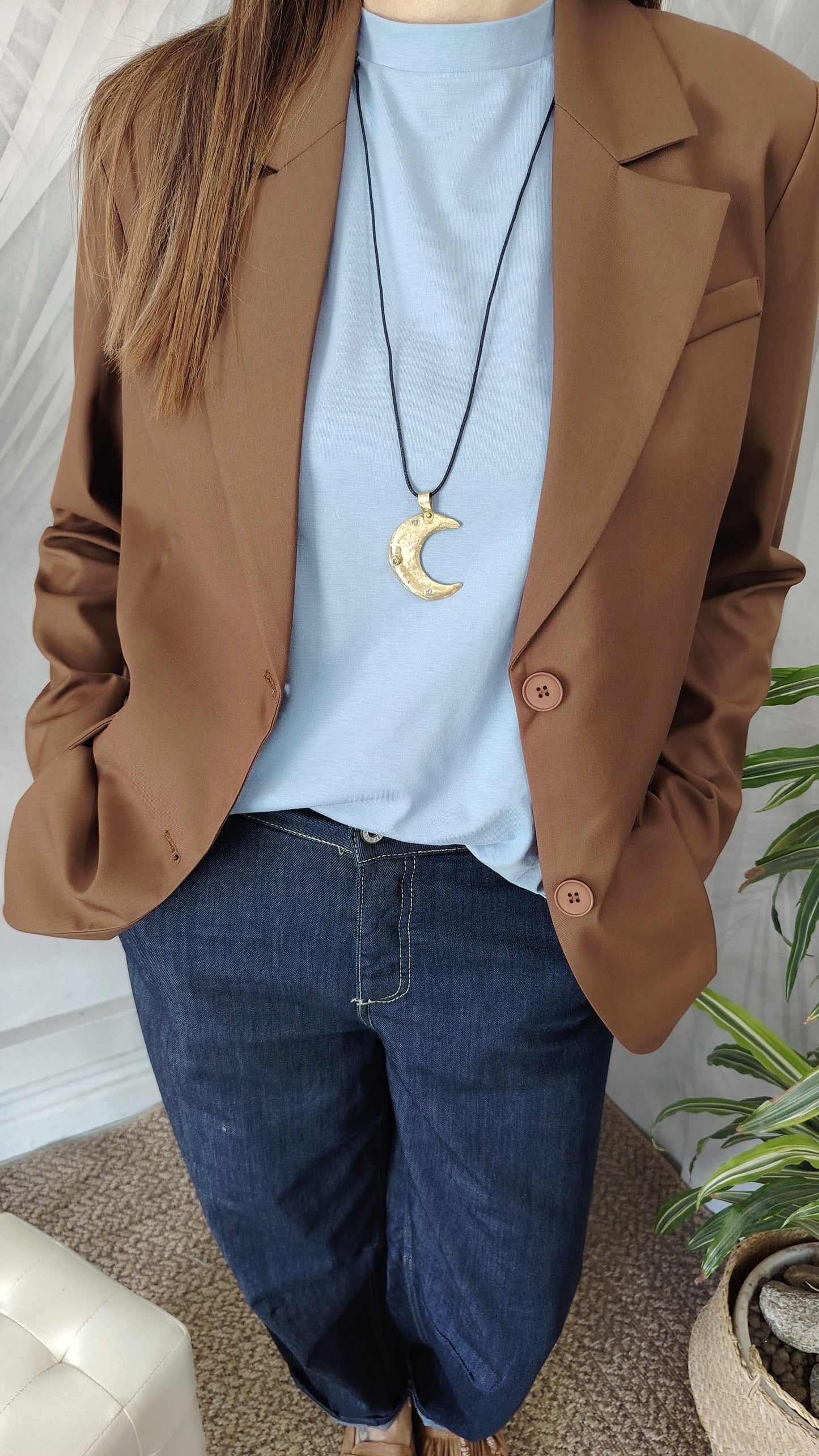 Blazer over due bottoni