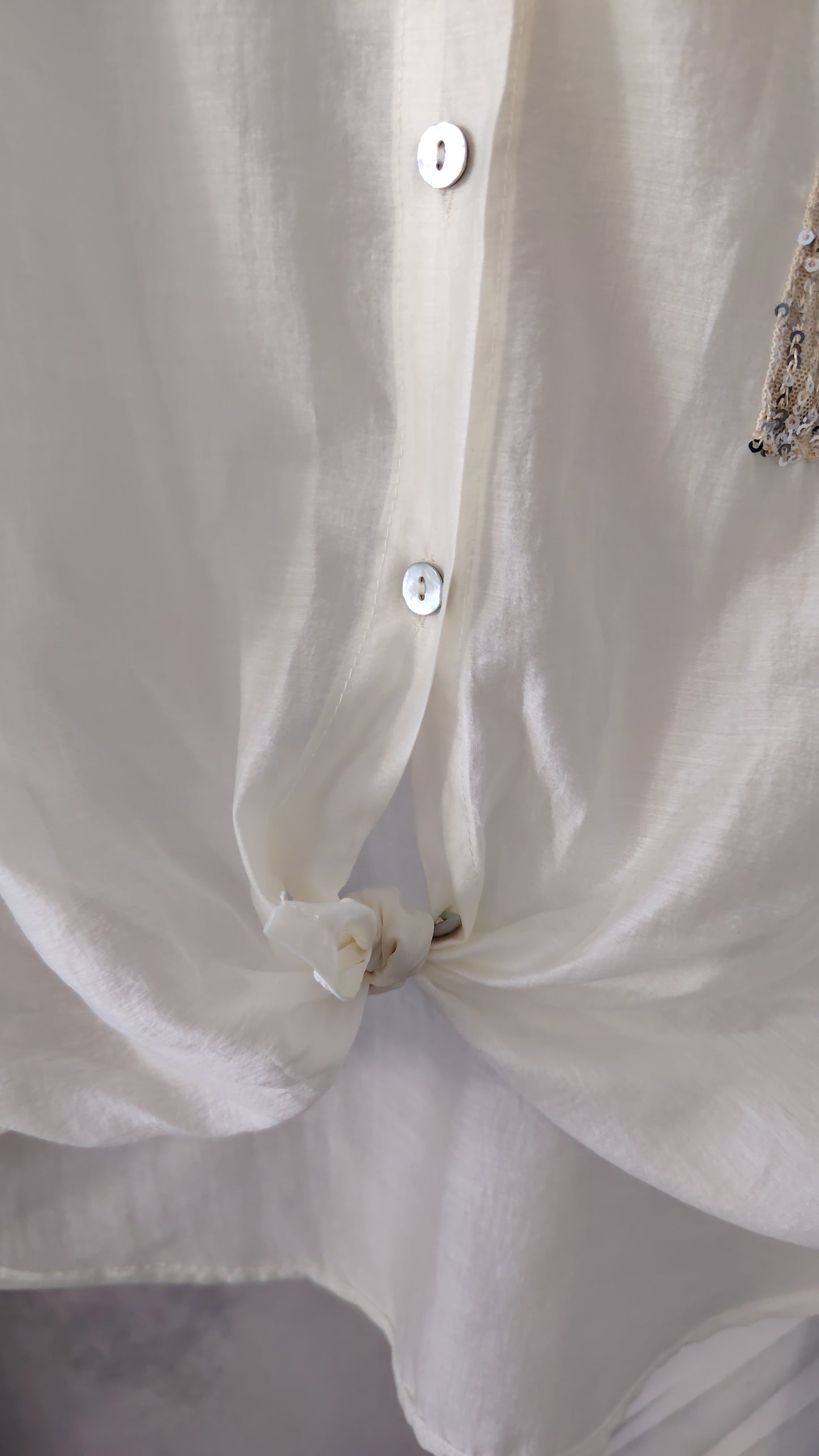 Camicia tasca paillettes