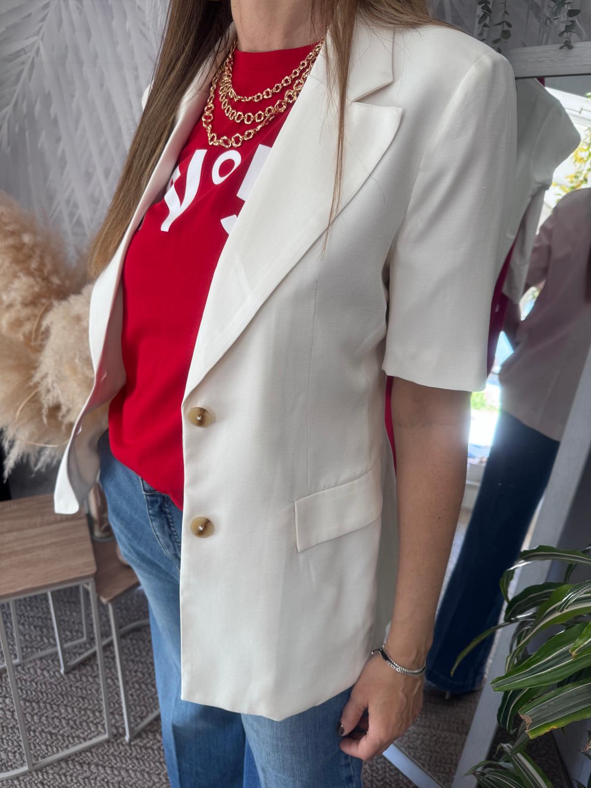 Blazer mezza manica