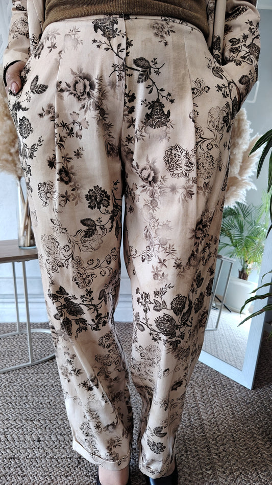 Pantalone fantasia floreale