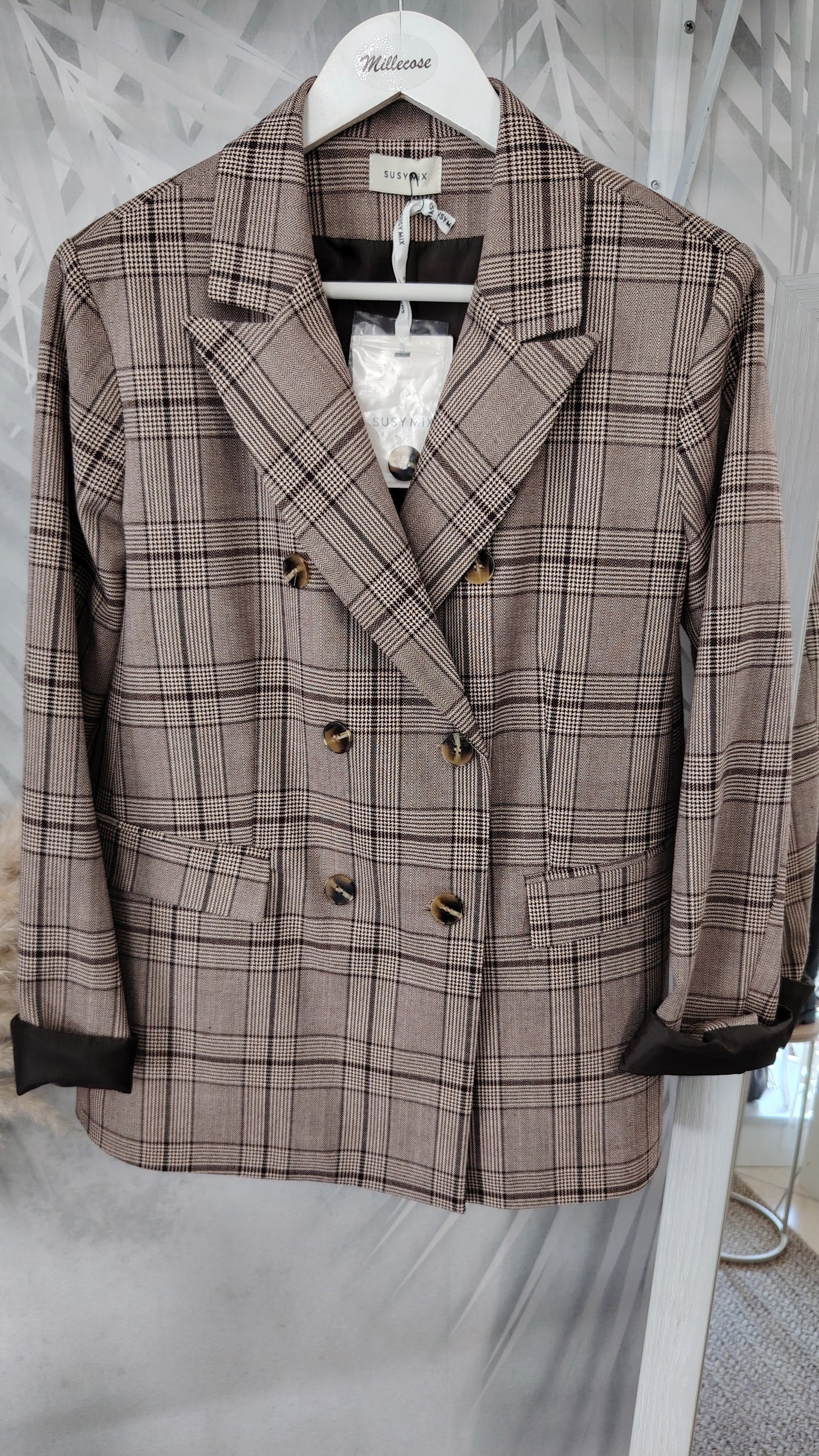 Giacca doppiopetto principe di galles