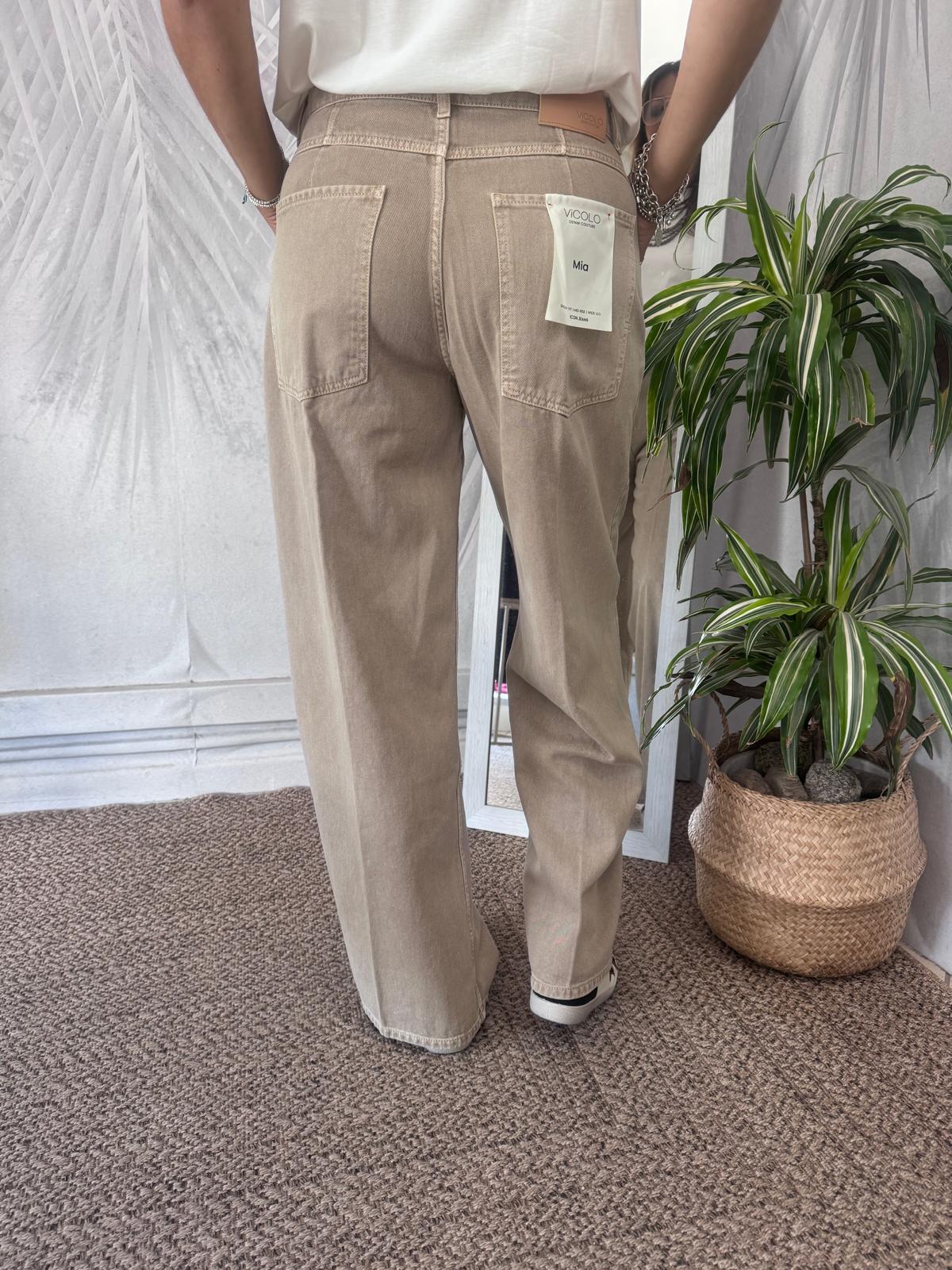 Jeans Vicolo Mia taupe