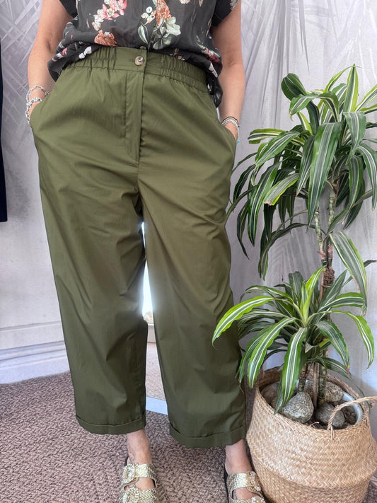 Pantalone gabardina gamba morbida