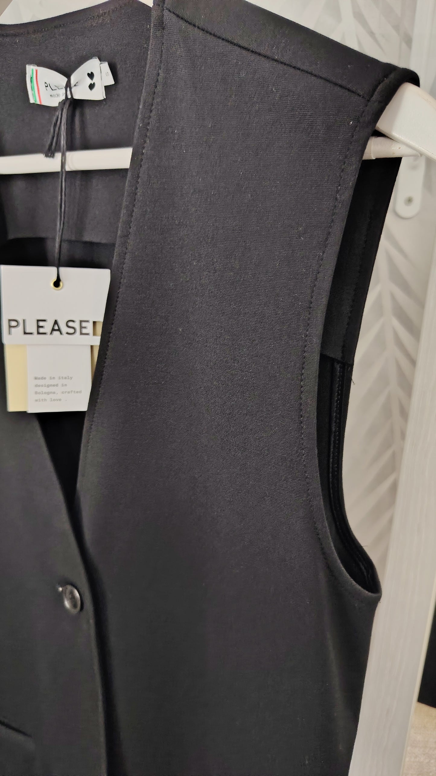 Gilet lungo in punto Milano