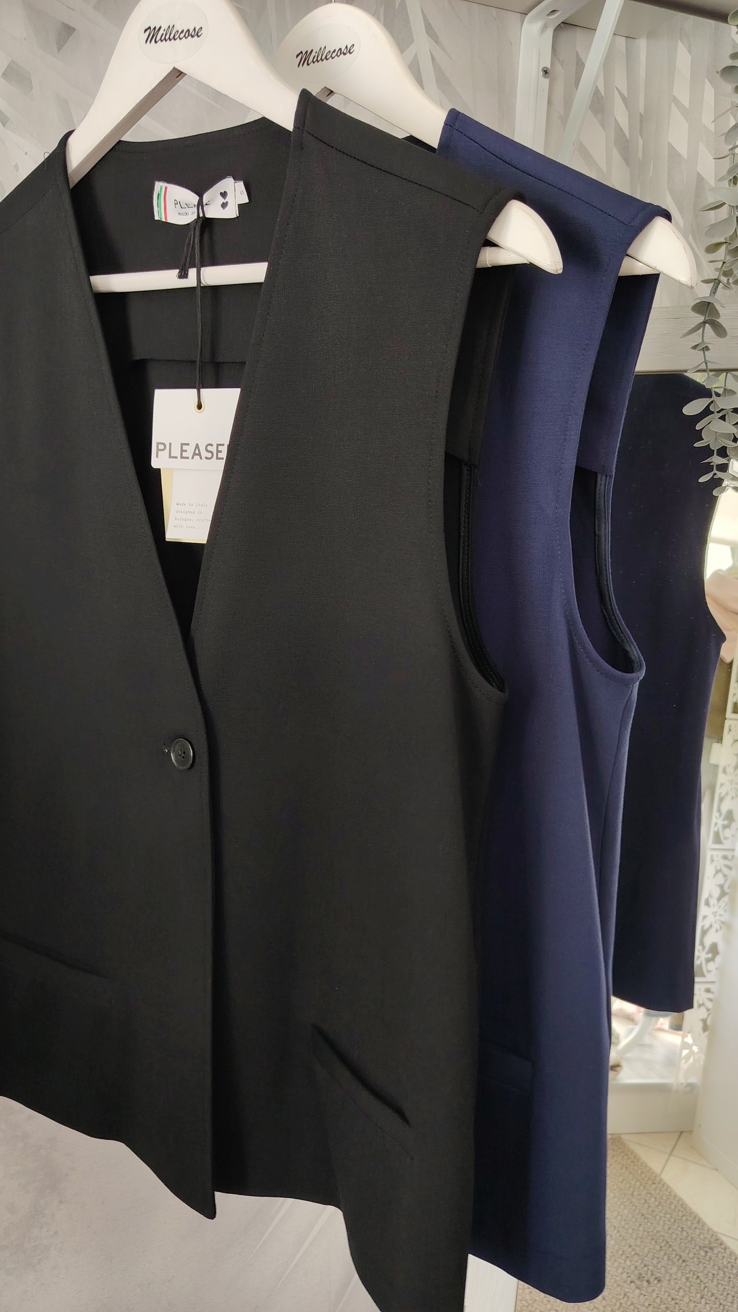 Gilet lungo in punto Milano