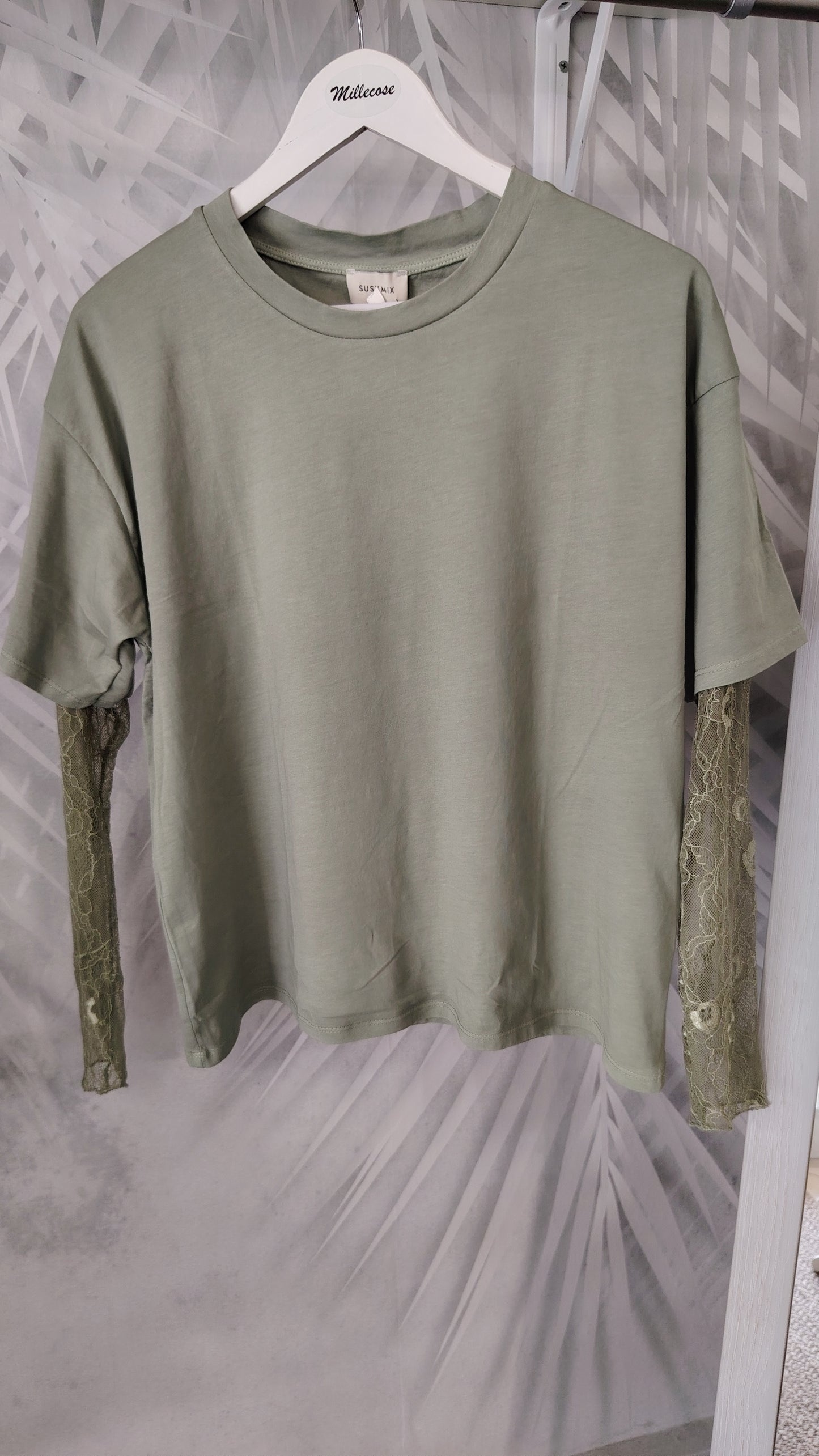 Maglia maniche pizzo