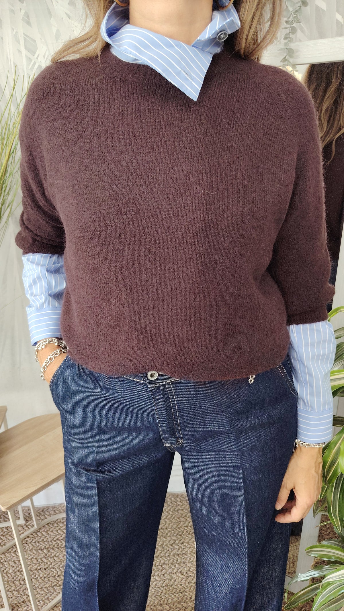 Maglione maniche 3/4