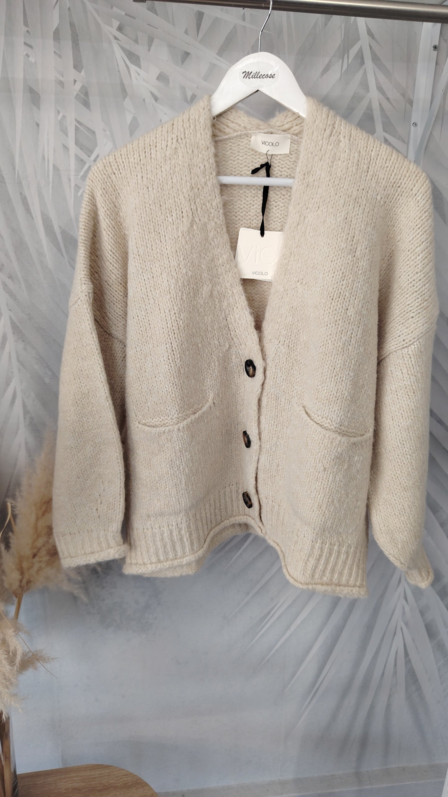 Cardigan lana alpaca
