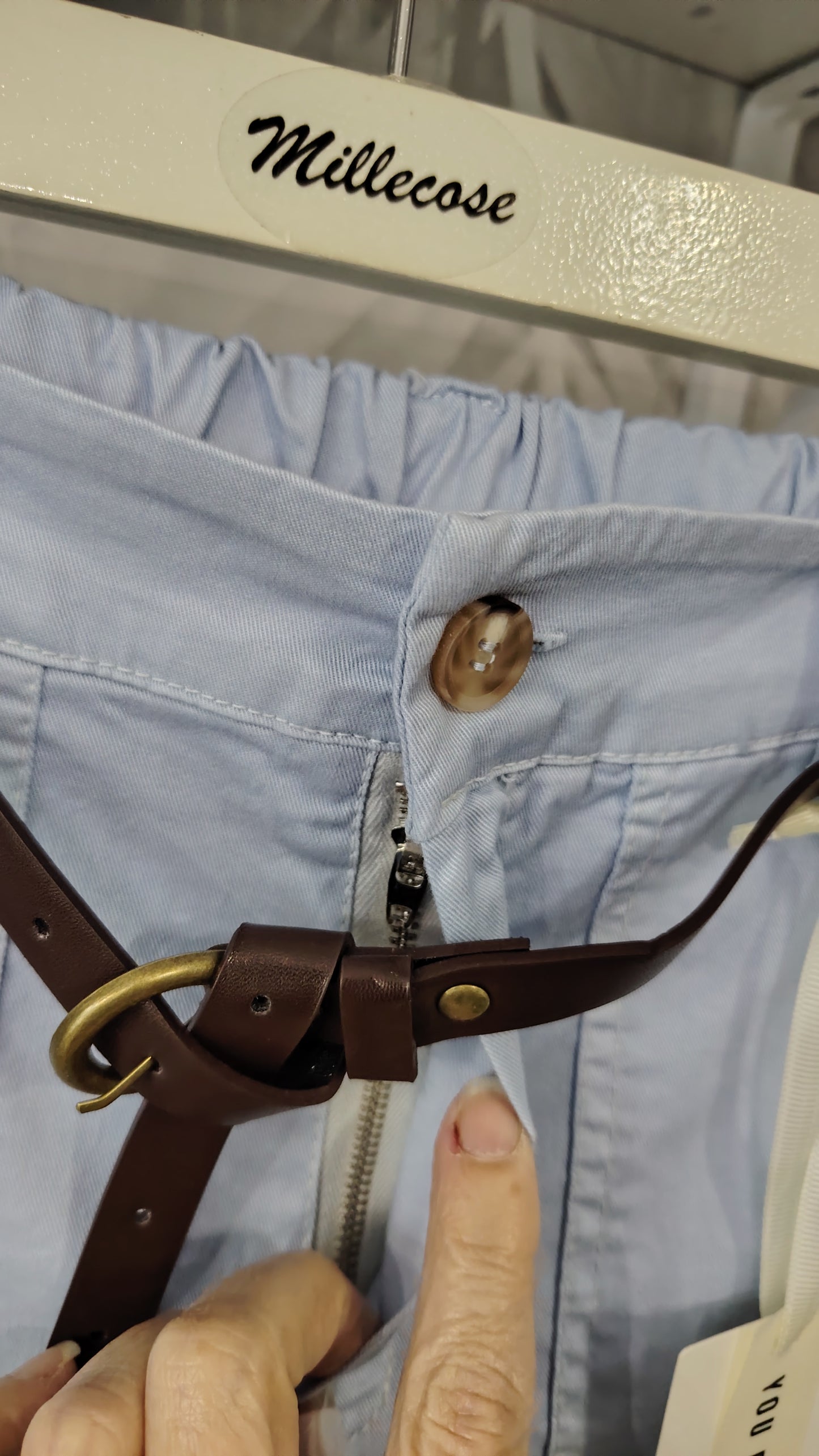 Pantalone barrel leggero