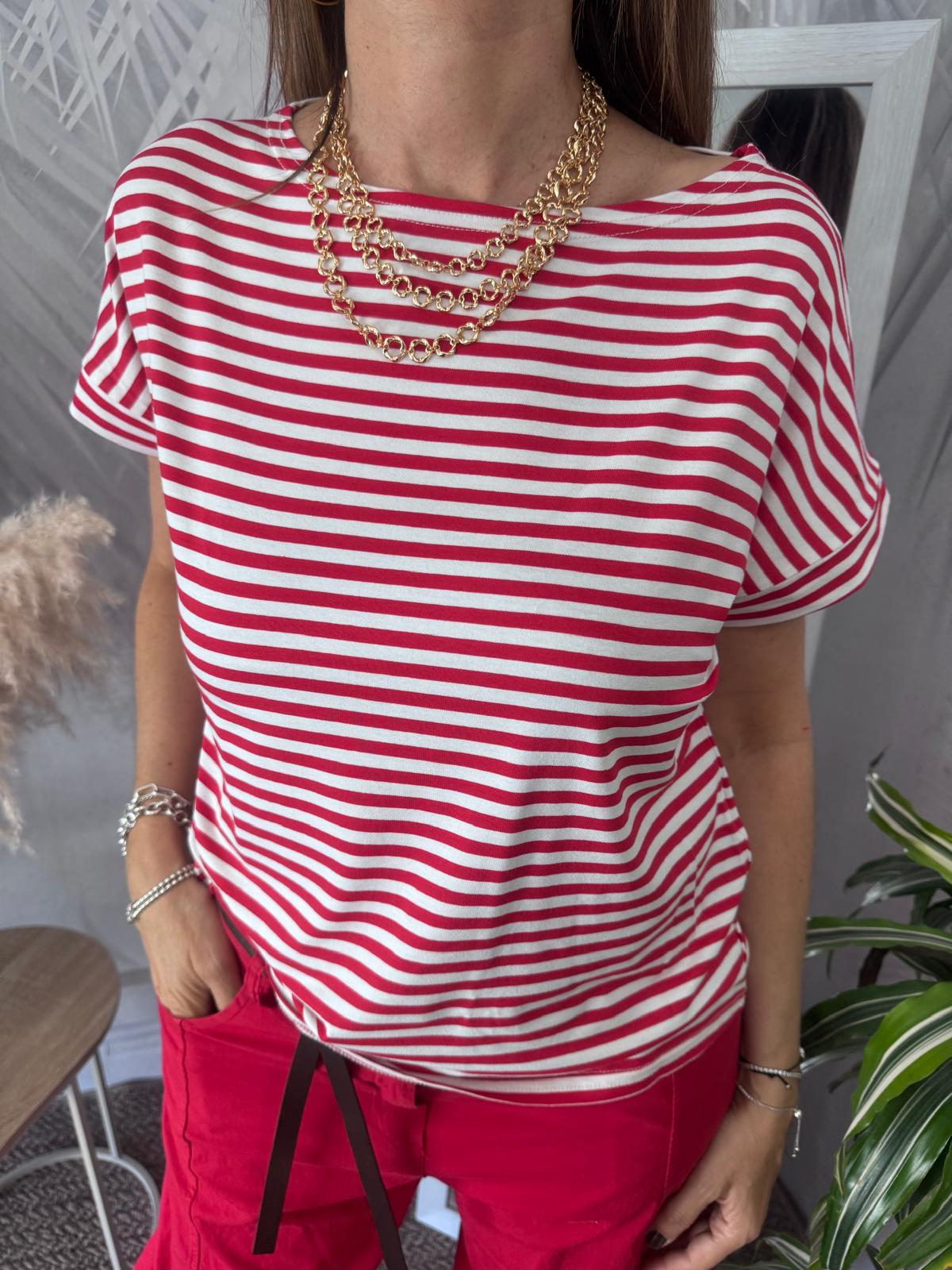 T-shirt righe scatolina