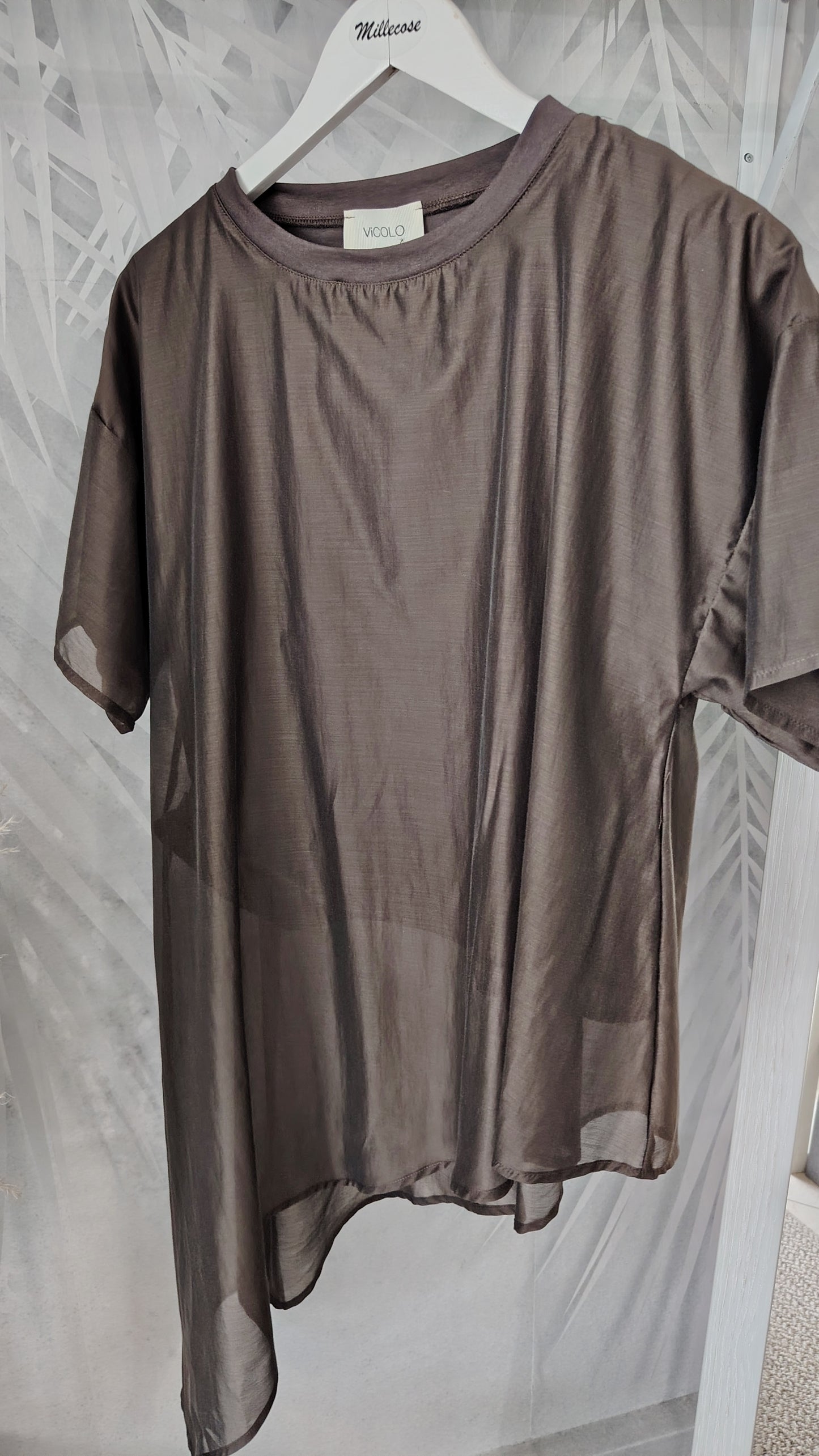 Blusa doppio tessuto