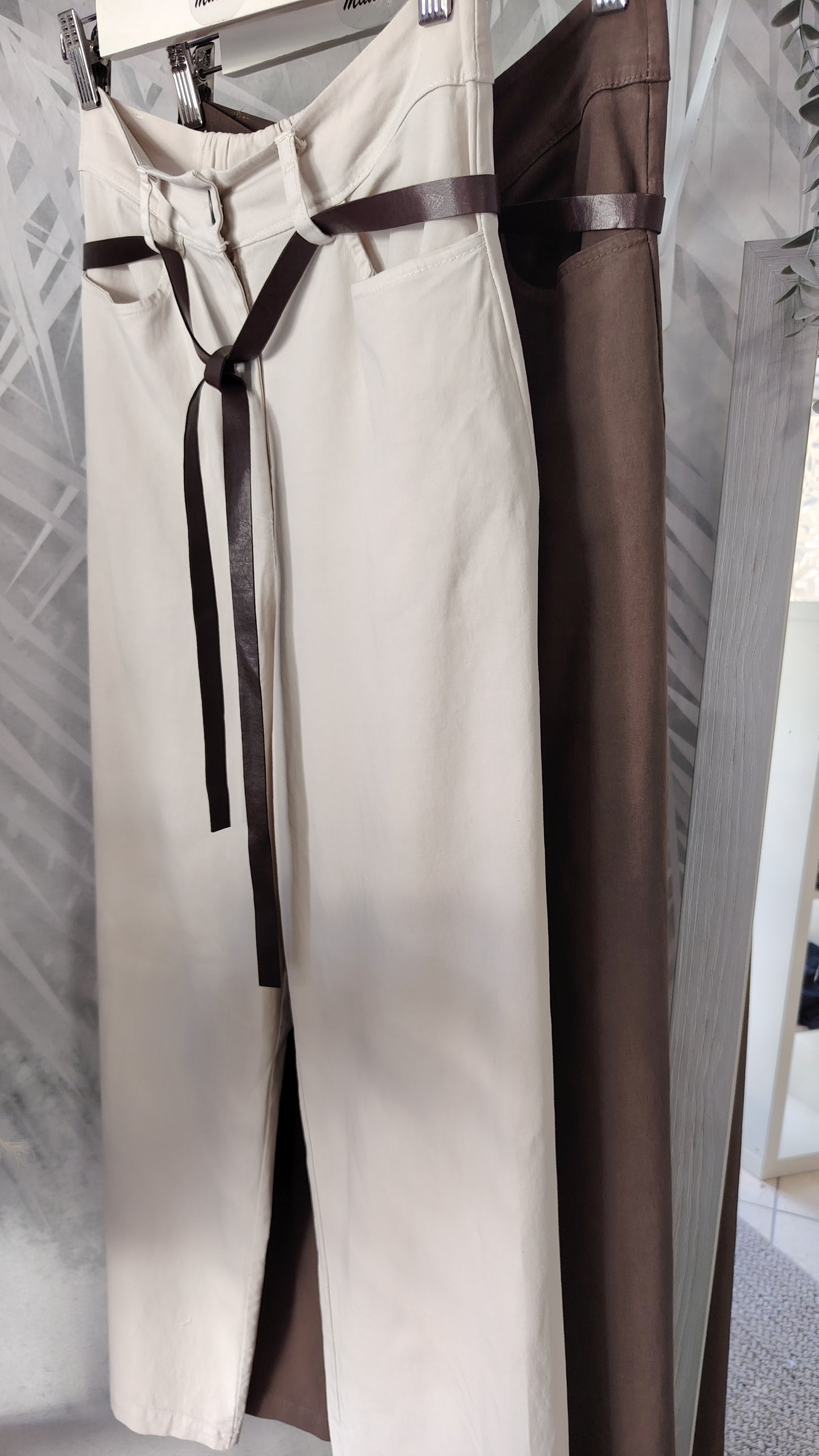 Pantaloni palazzo in cotone leggero