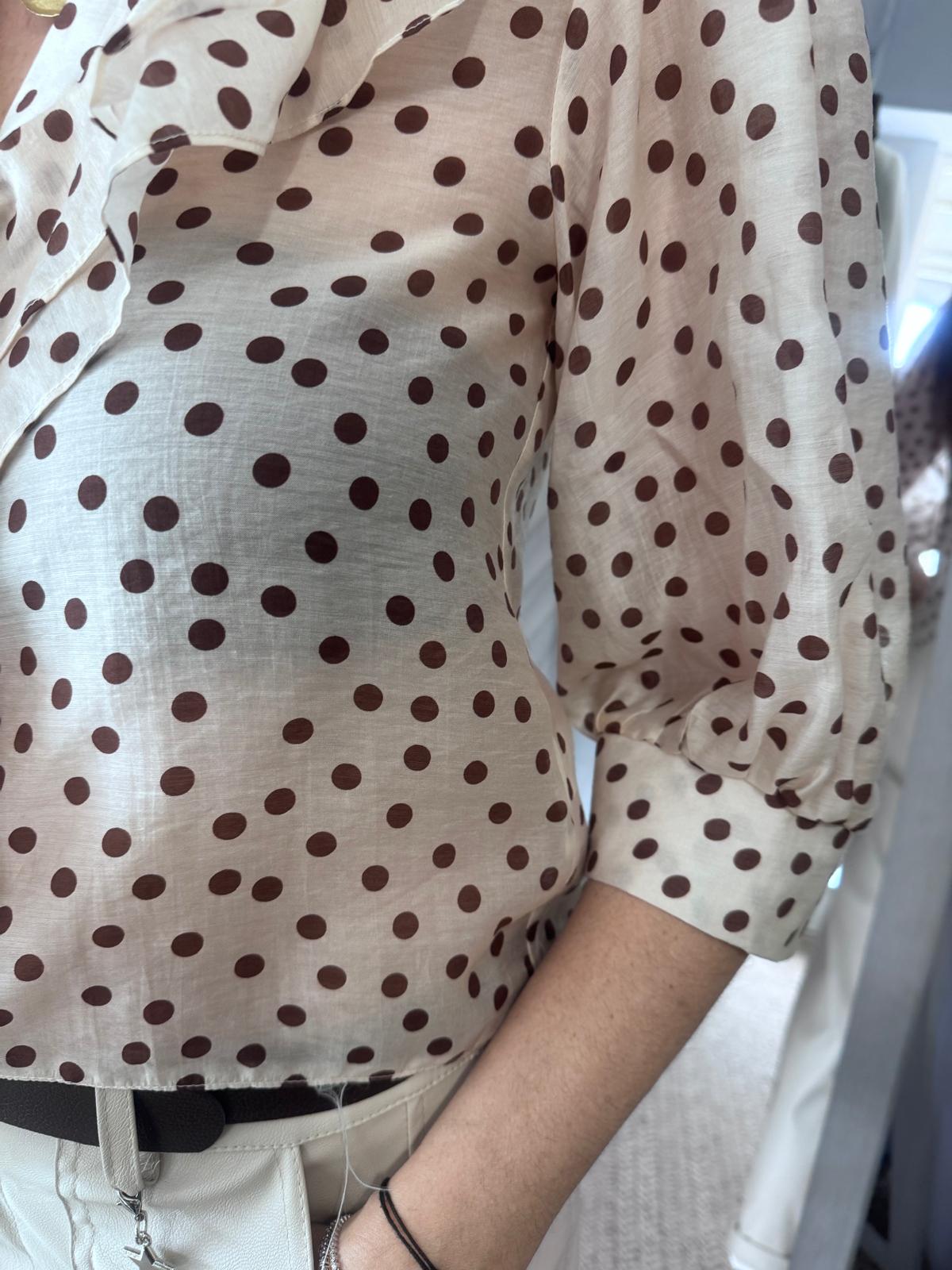 Camicia a pois