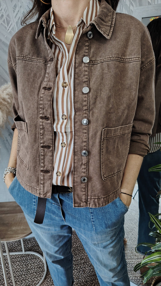 Giacchino denim tinto capo