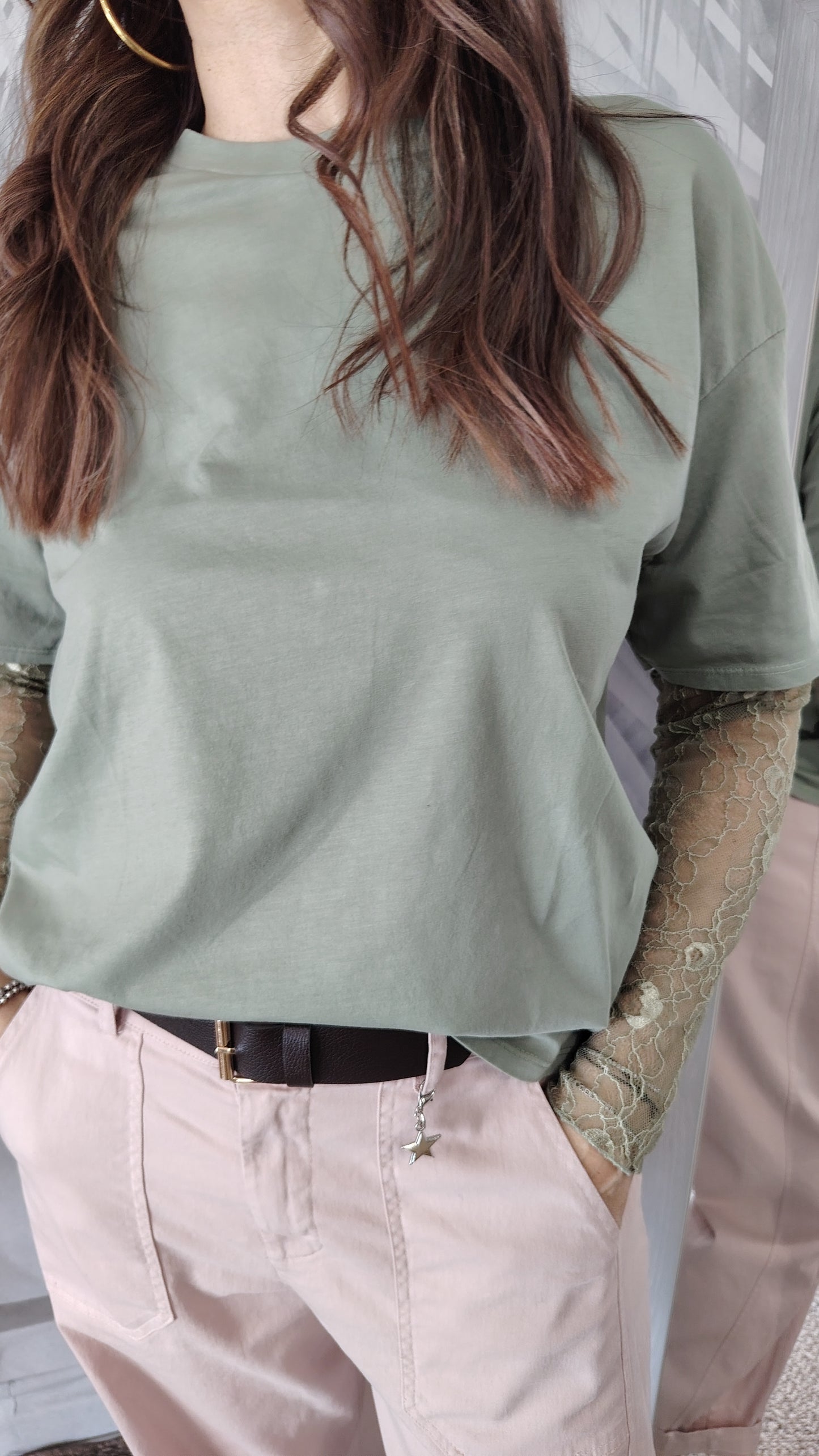 Maglia maniche pizzo