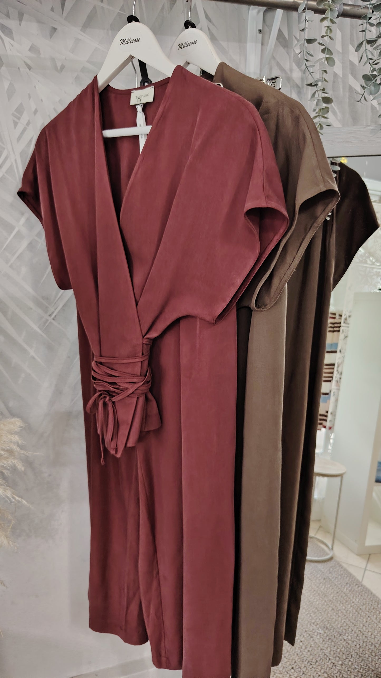 Completo palazzo e blusa incrociata