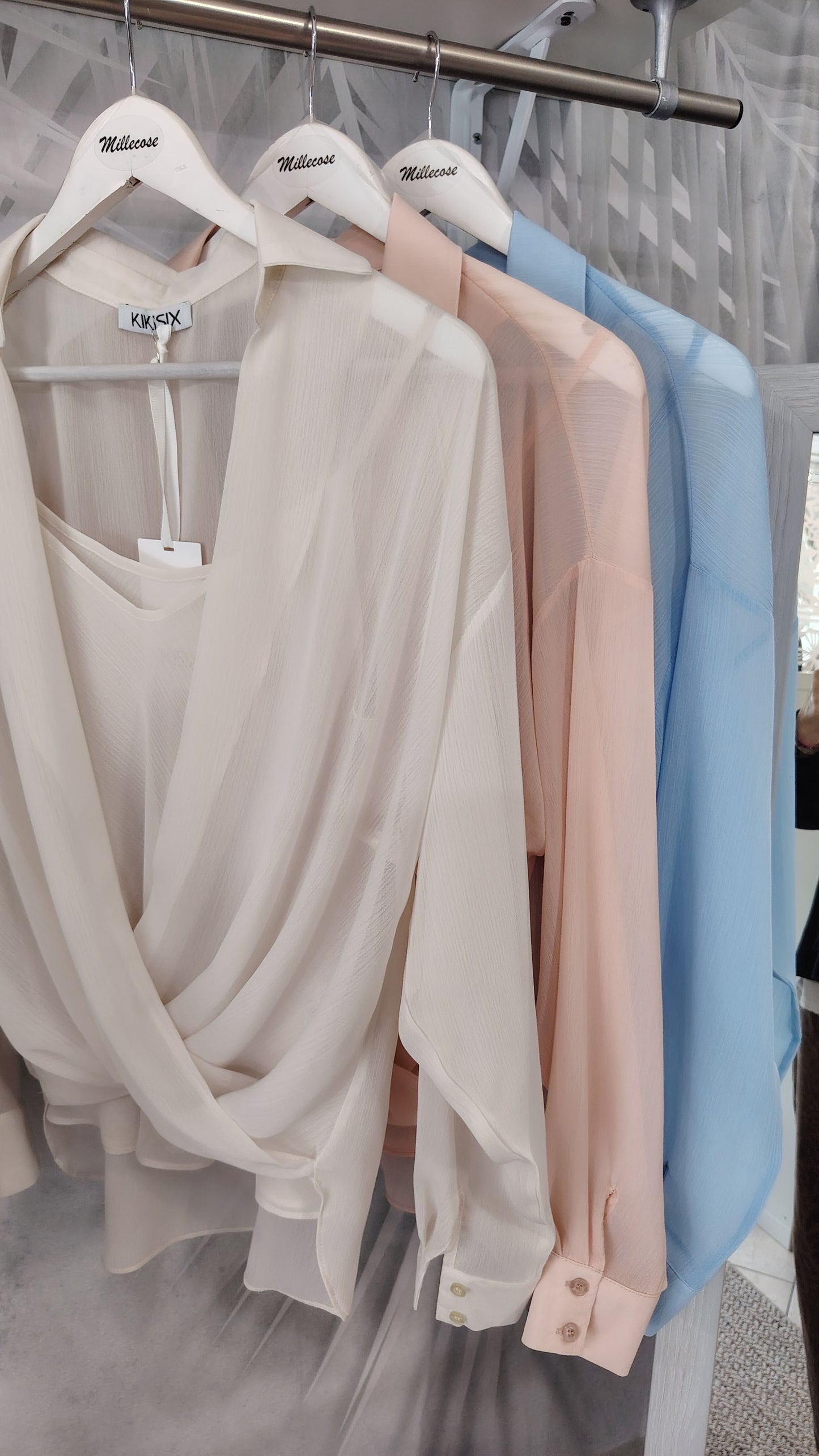 Blusa+canotta in georgette