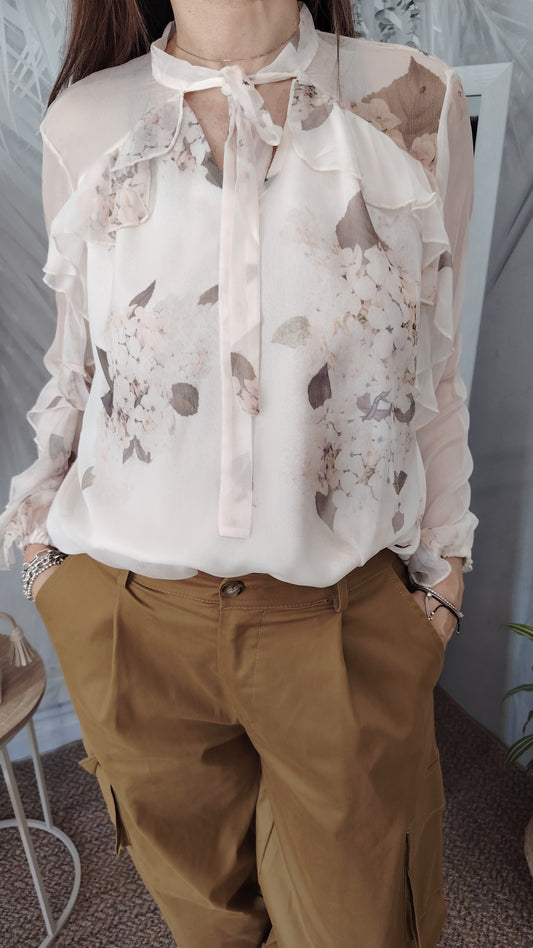 Camicia in voile fantasia