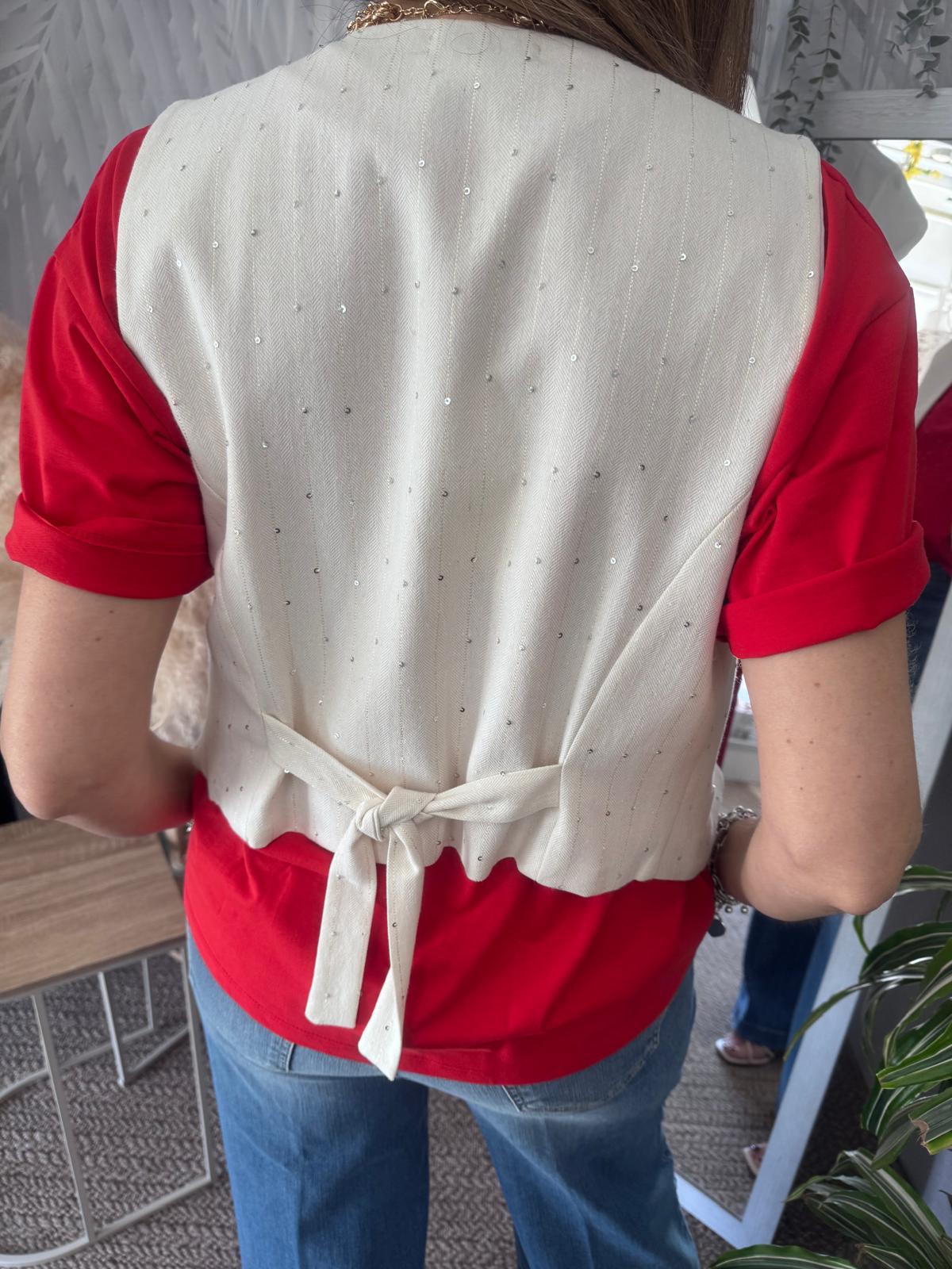 Gilet paiettes