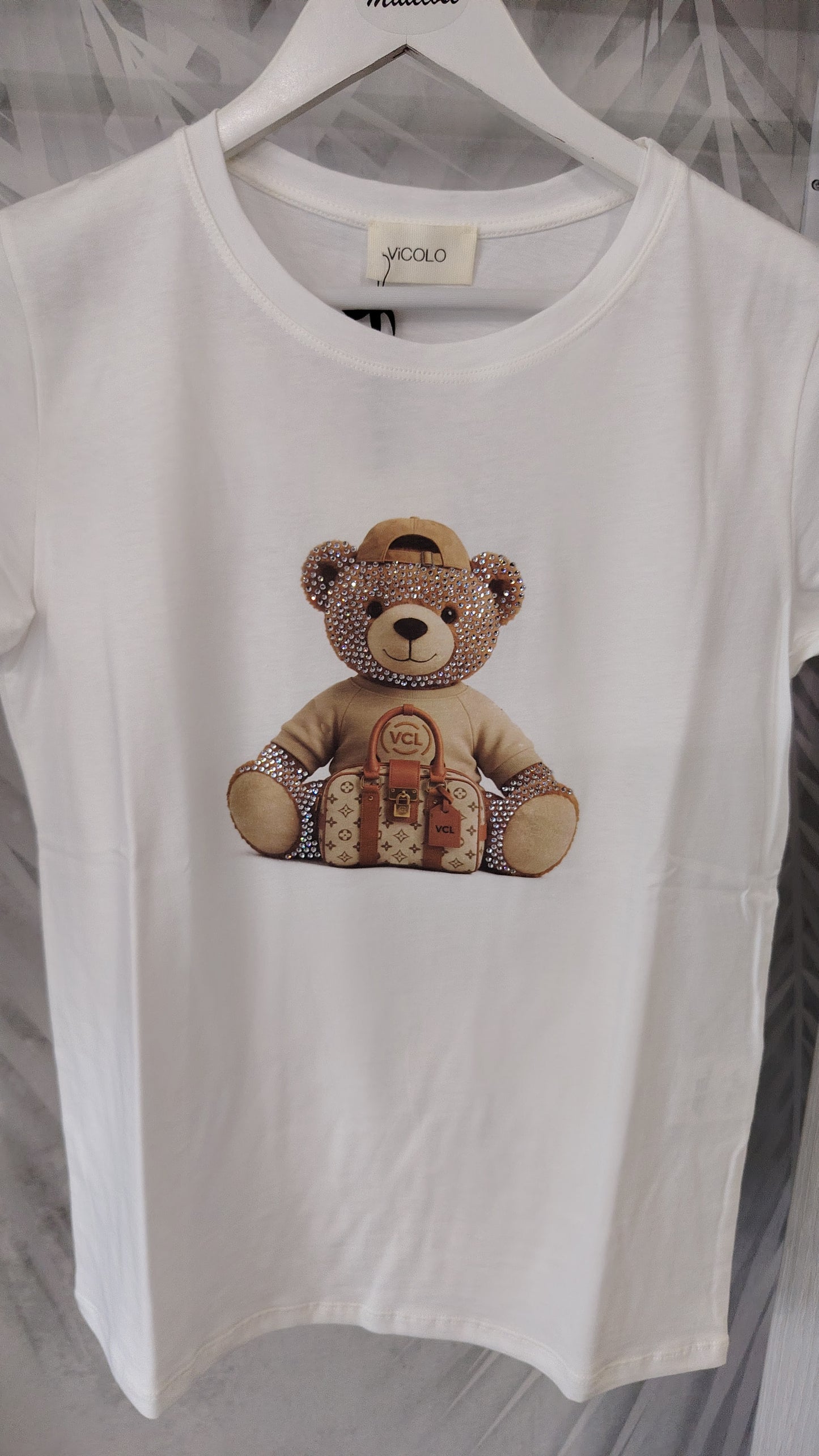 T-shirt Vicolo orso e borsa