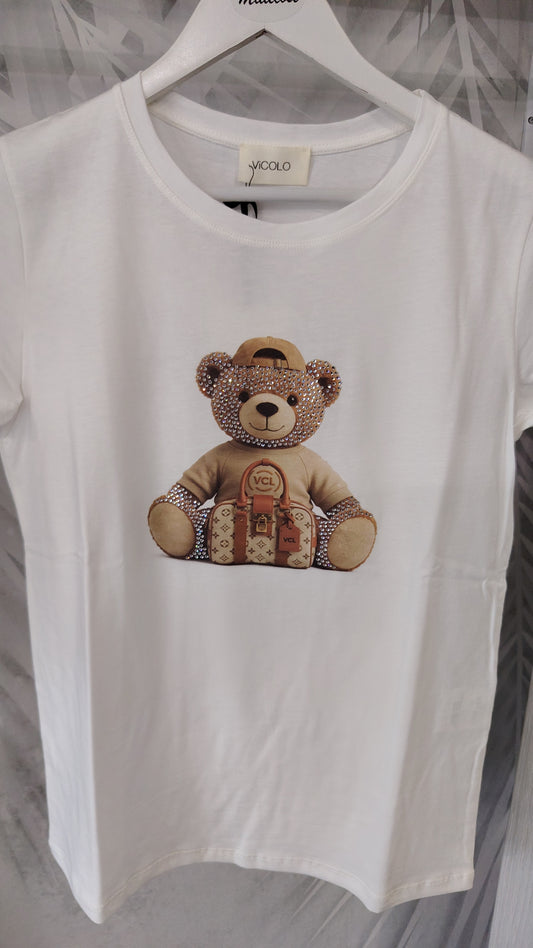 T-shirt Vicolo orso e borsa