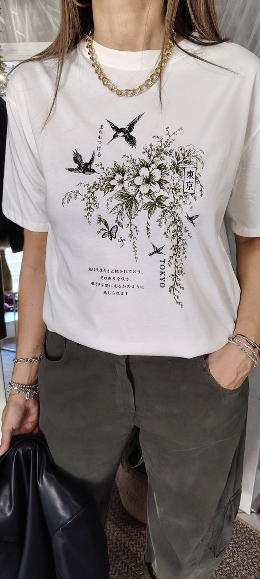 T-shirt stampa Japan