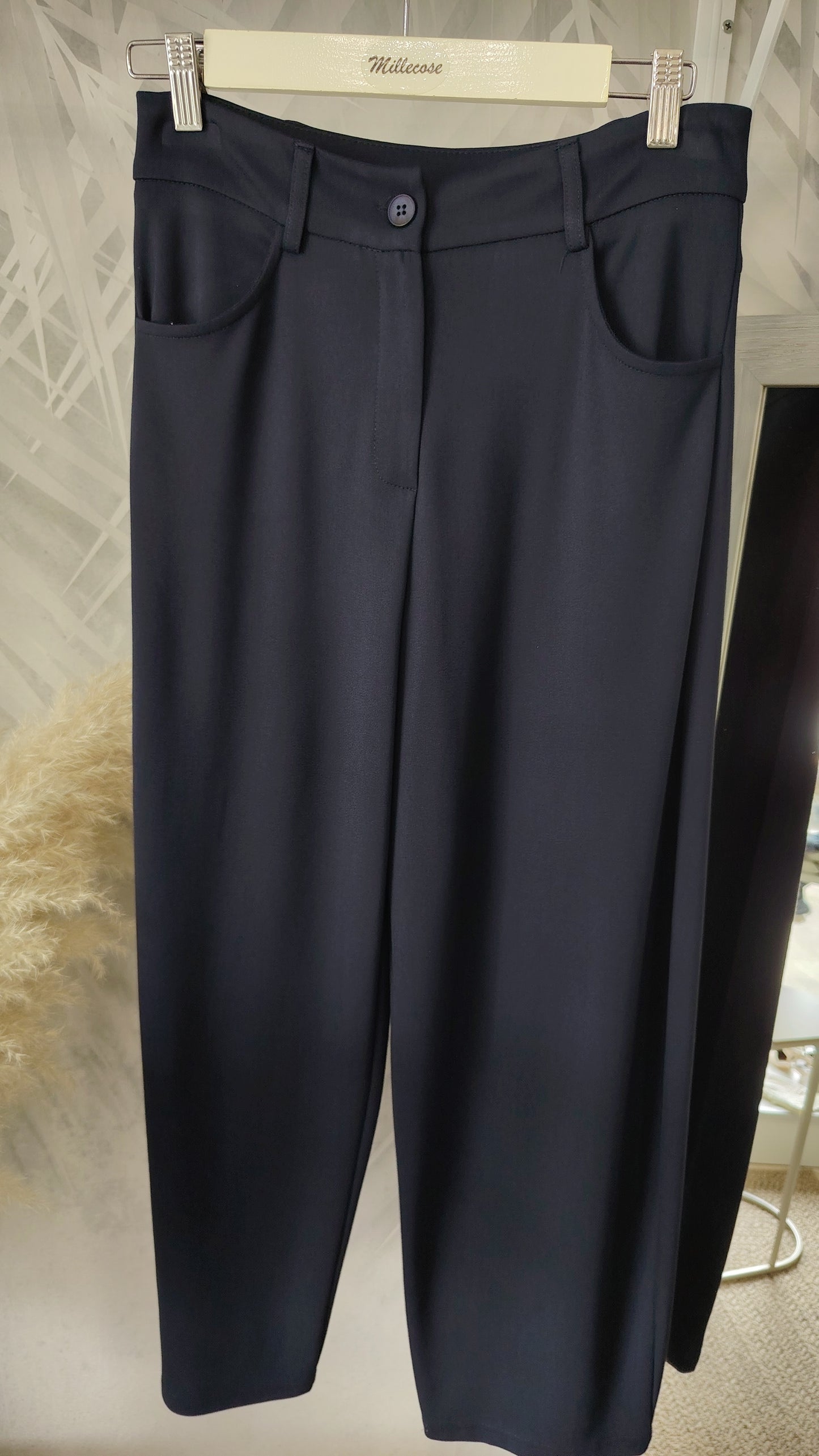 Pantalone morbido punto Milano leggero