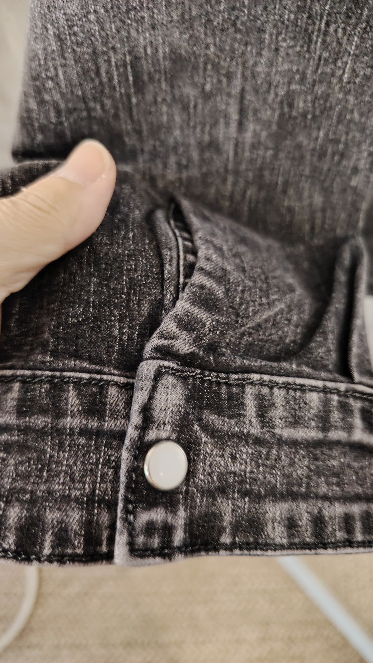 Camicia denim grigio