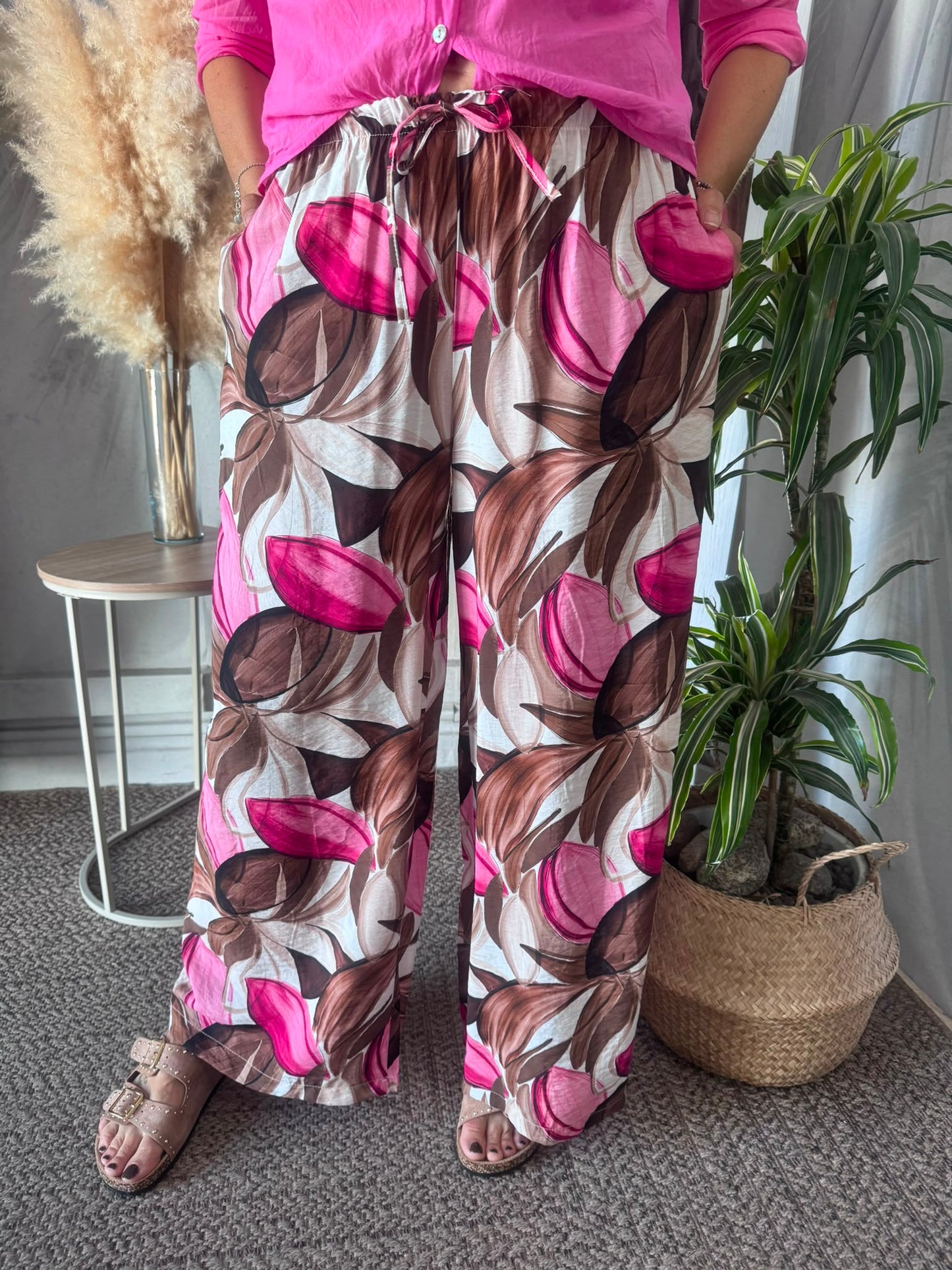 Pantalone palazzo tulipani