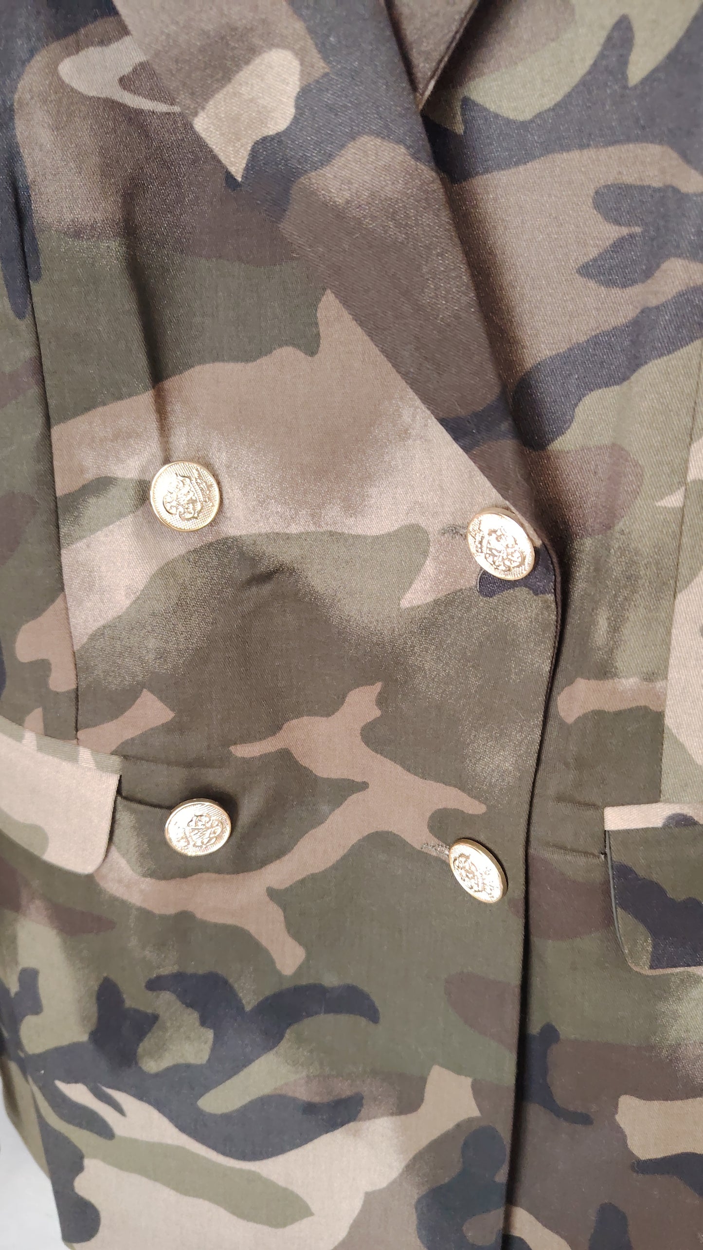Blazer doppiopetto camouflage