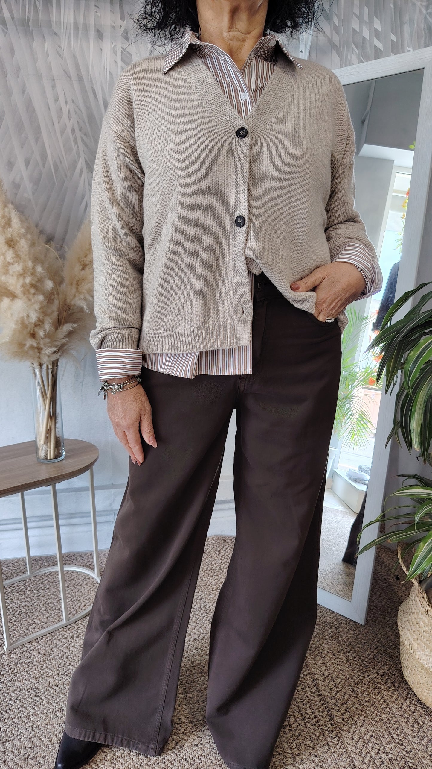 Cardigan misto cachemire