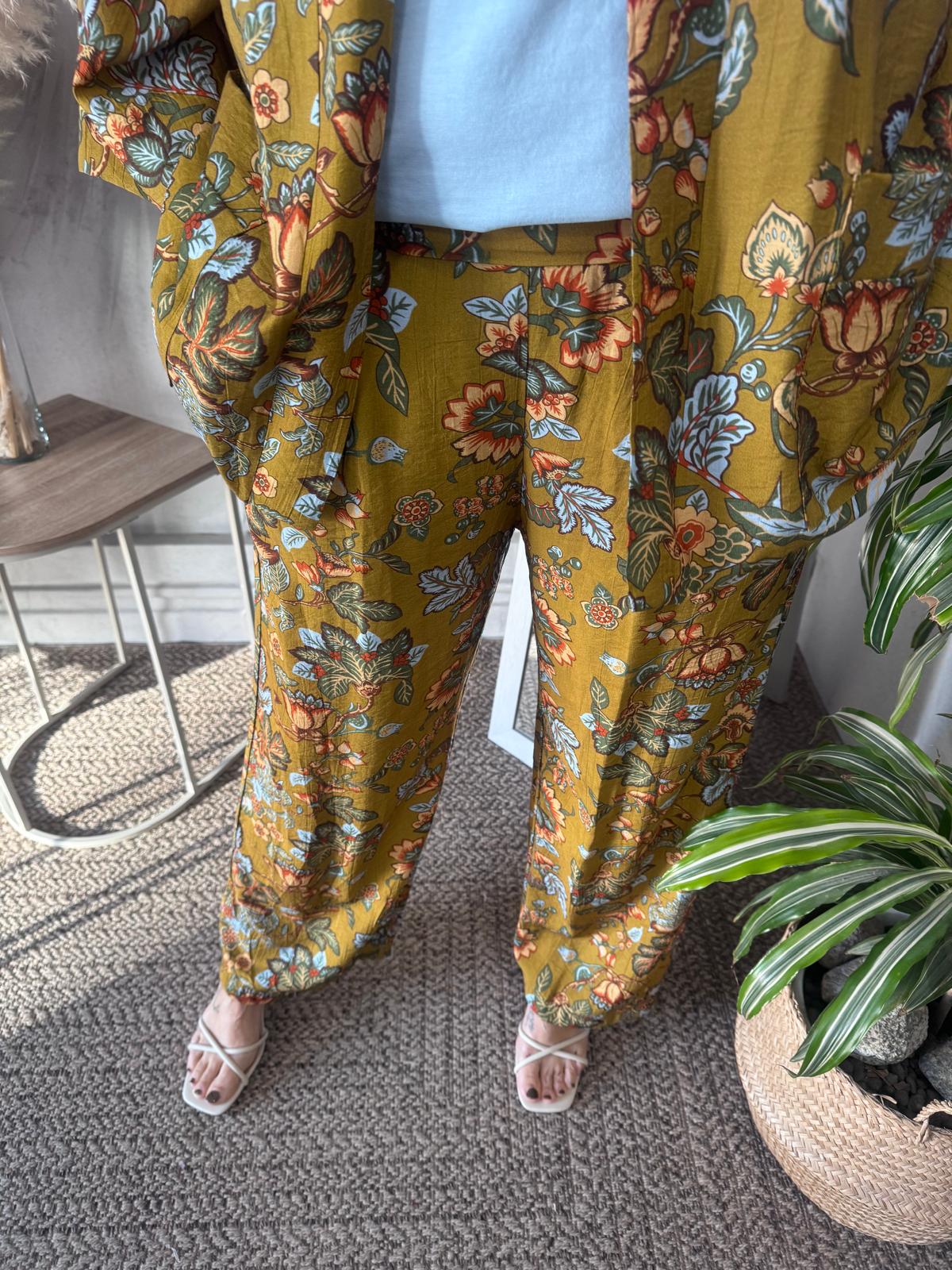 Pantalone palazzo misto viscosa