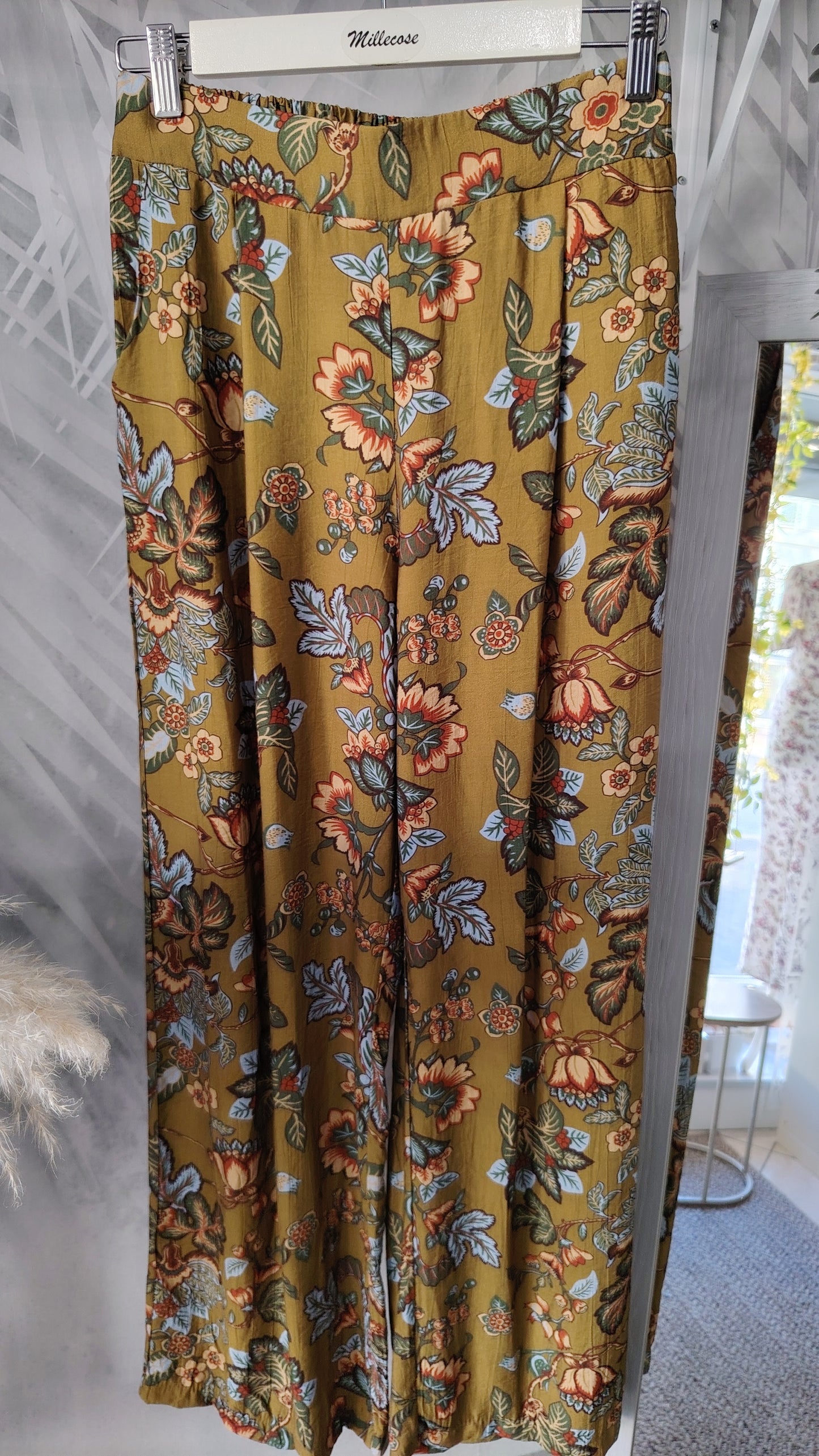 Pantalone palazzo misto viscosa