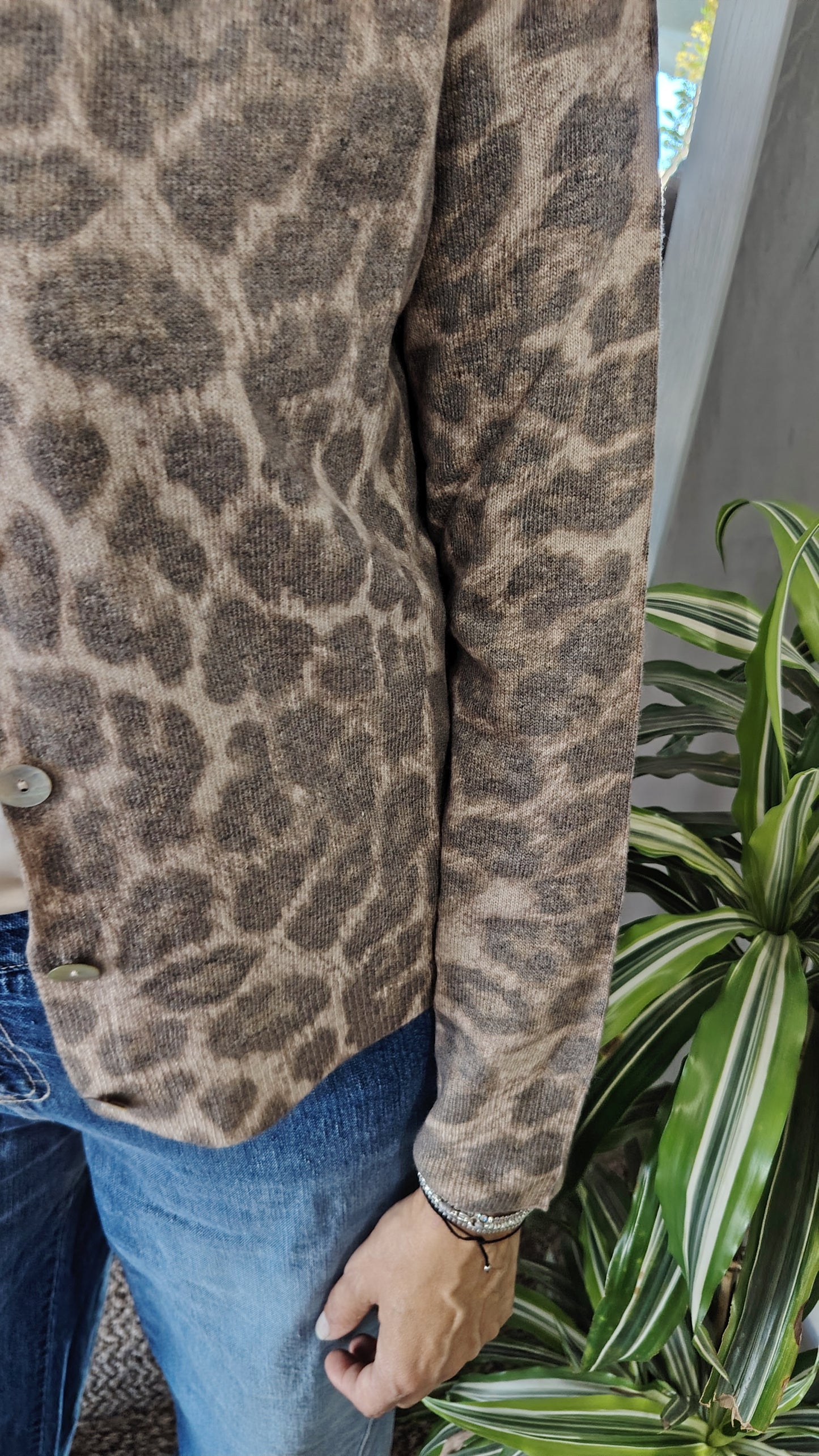 Cardigan animalier