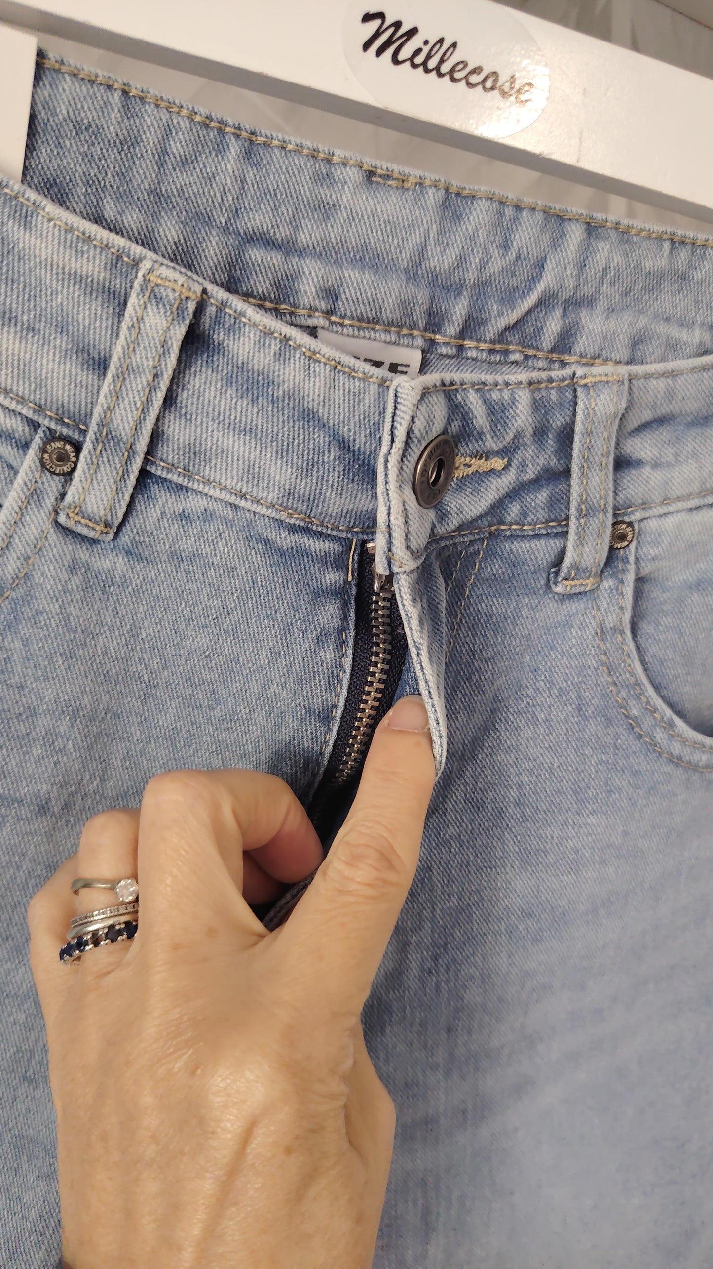 Bermuda denim elasticizzato