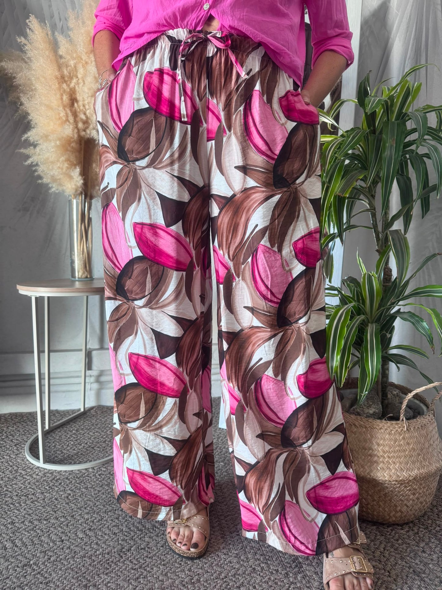 Pantalone palazzo tulipani