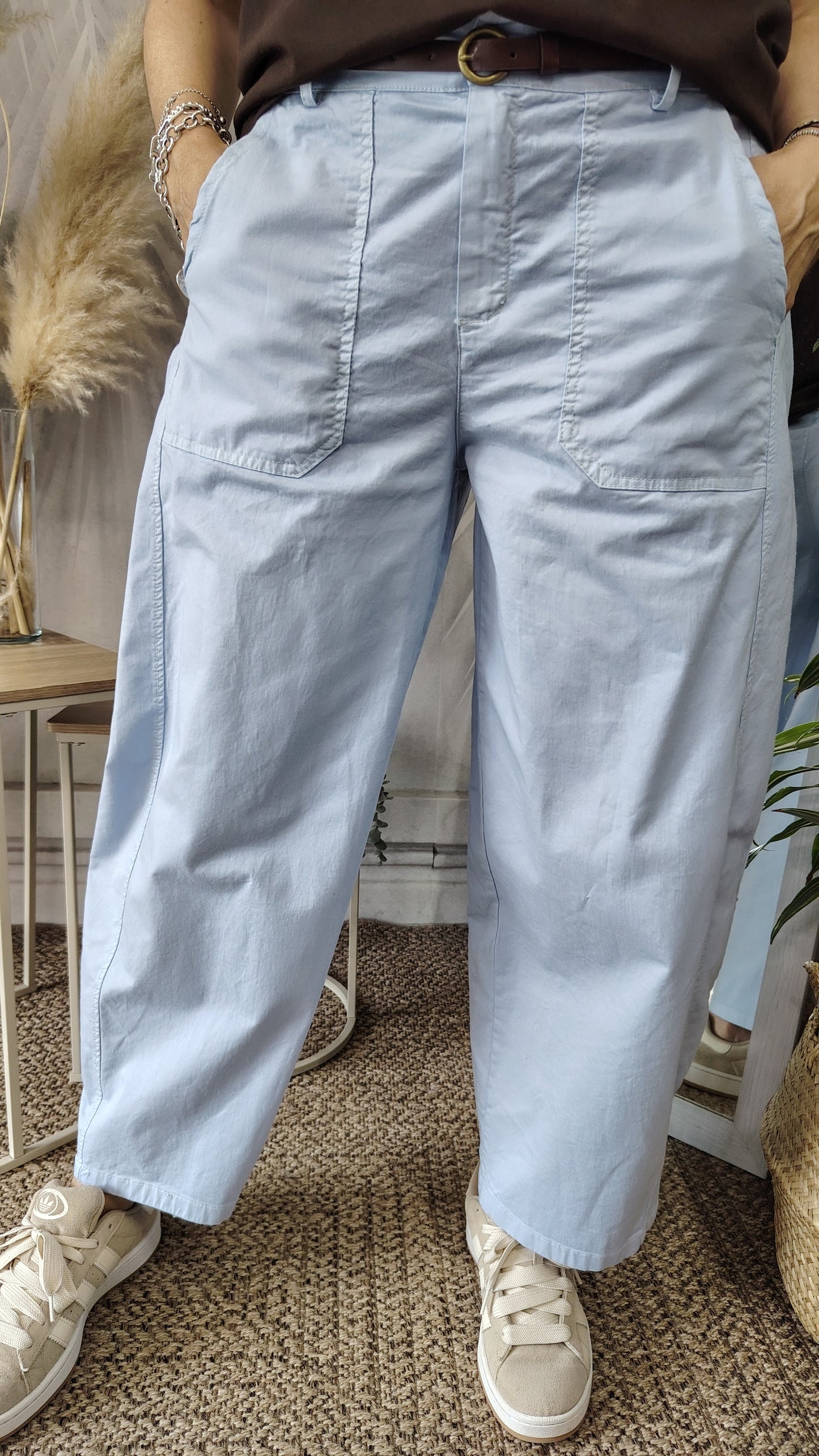 Pantalone barrel leggero