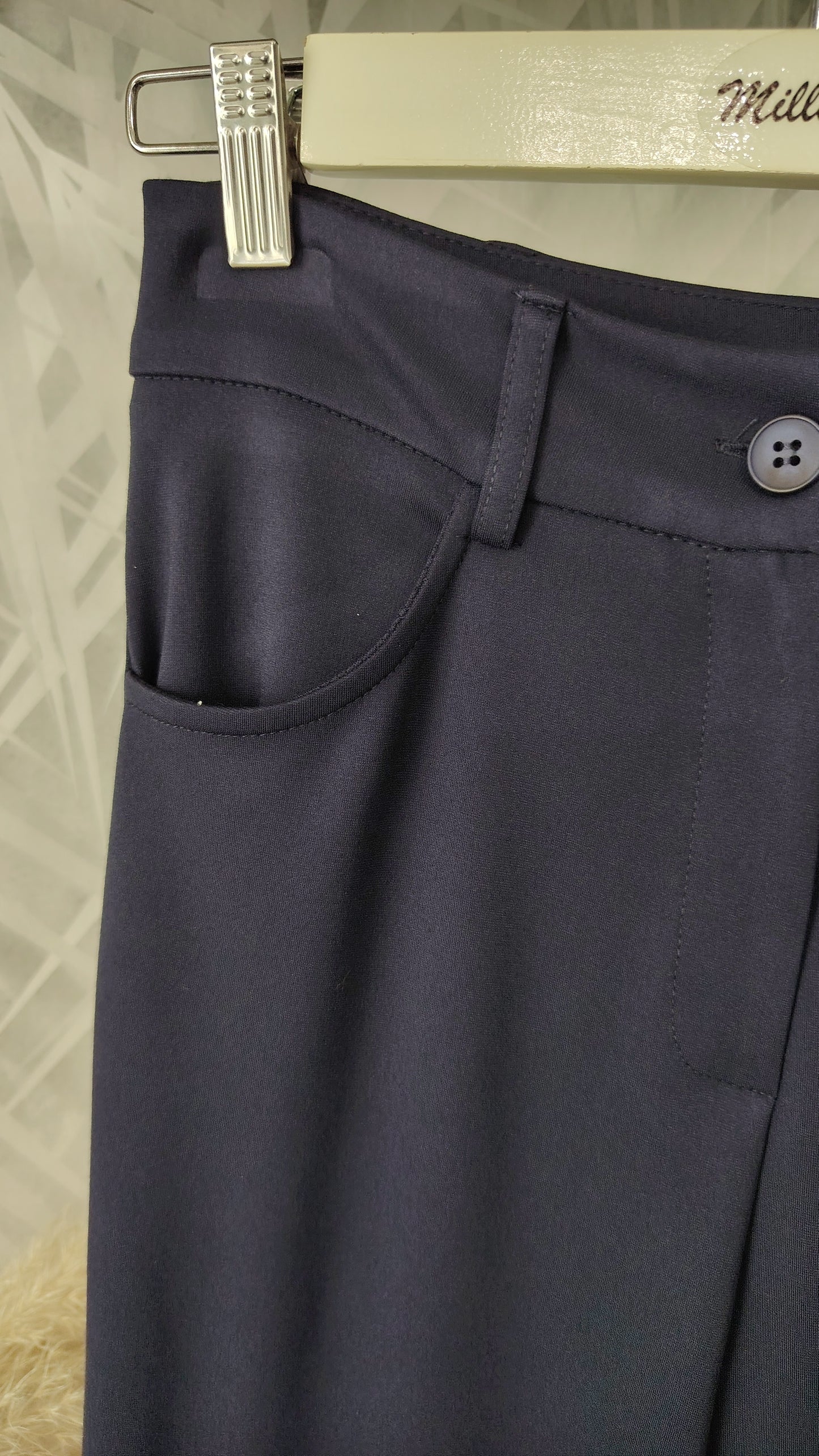 Pantalone morbido punto Milano leggero