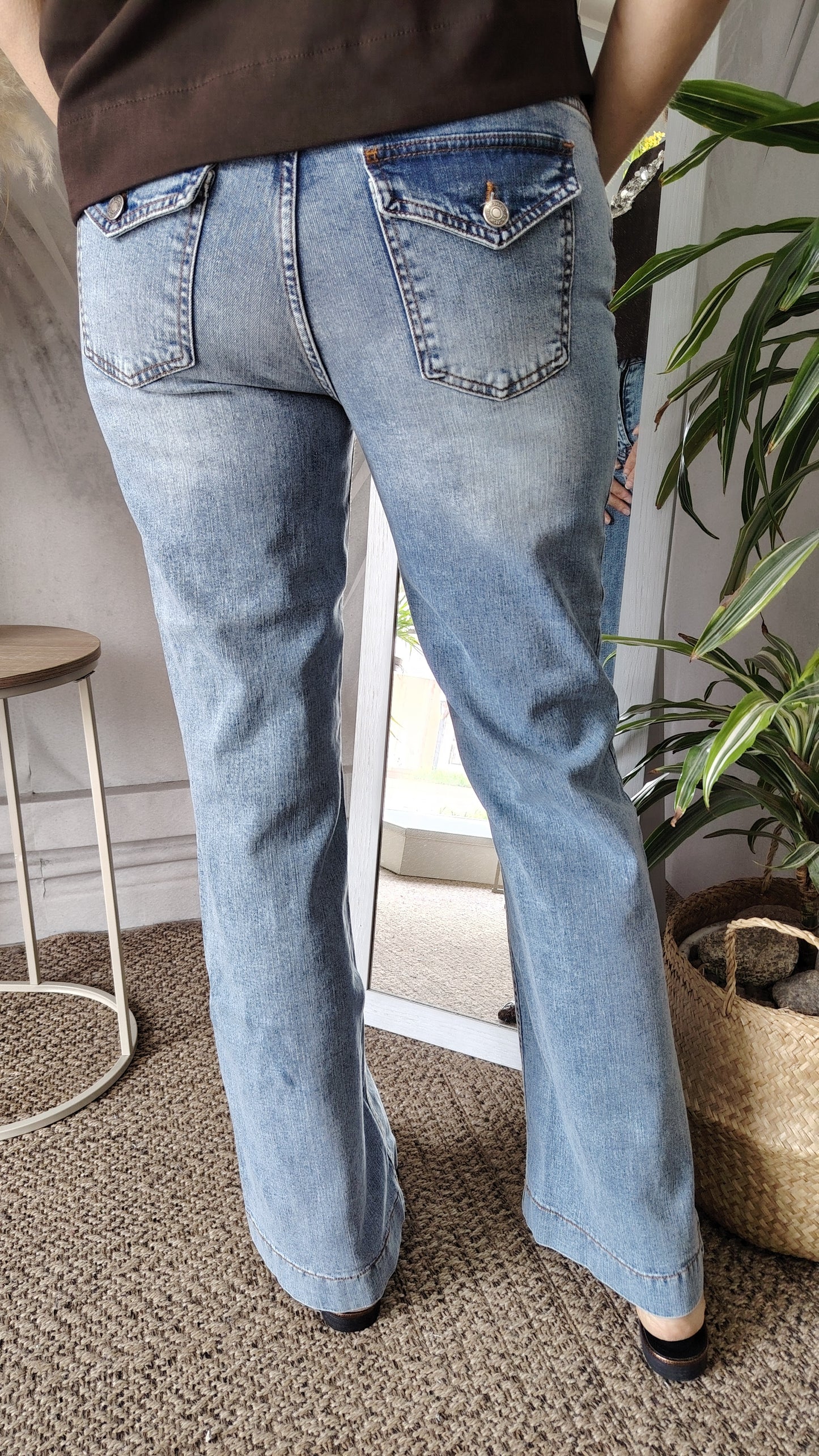 Jeans con bottoni tasche Emily