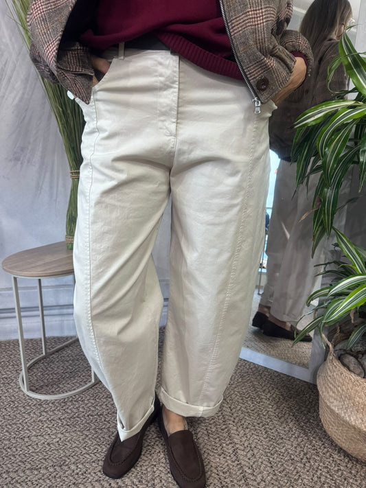 Pantaloni barrell cotone invernale