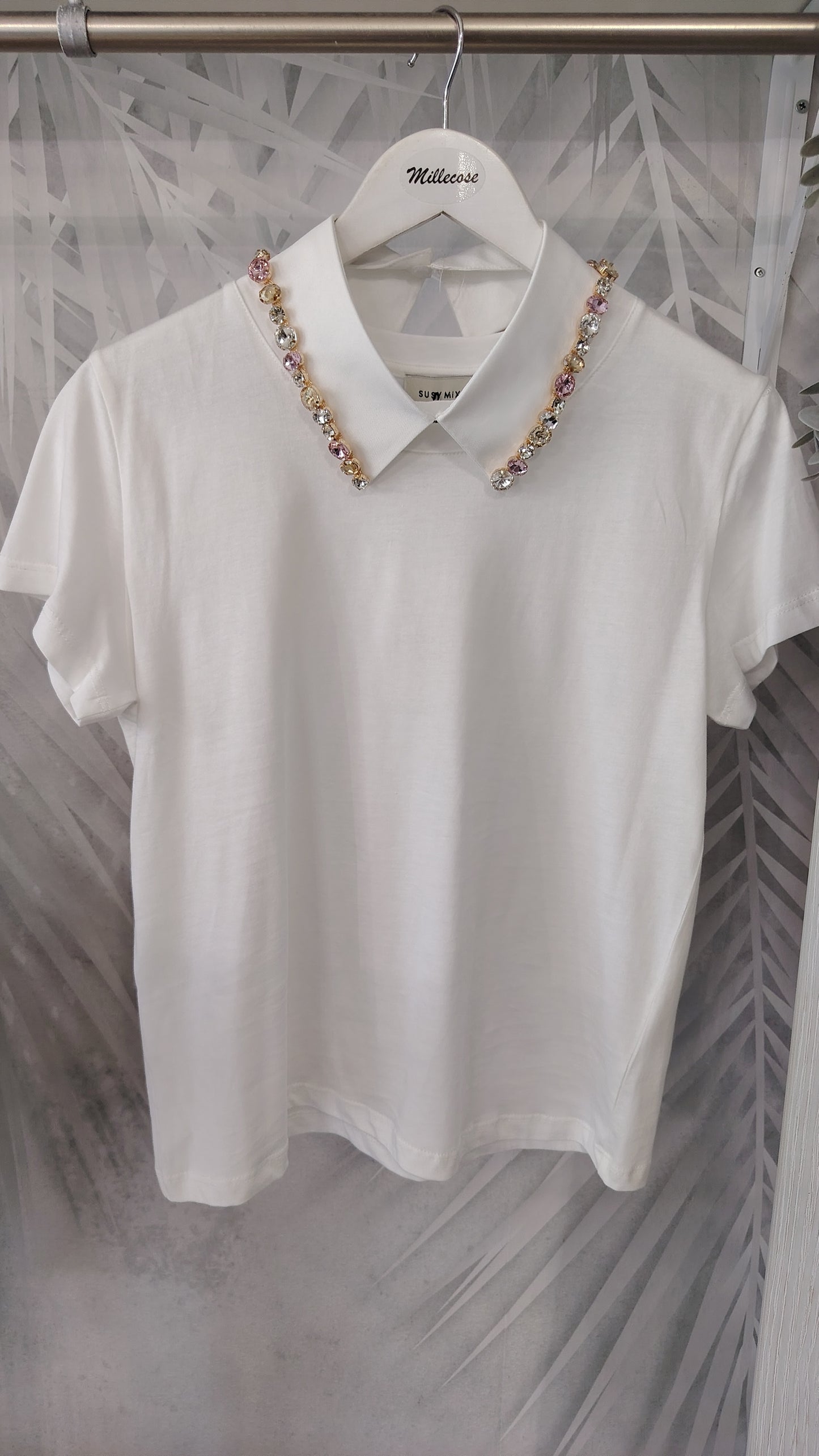 Maglia con colletto amovibile