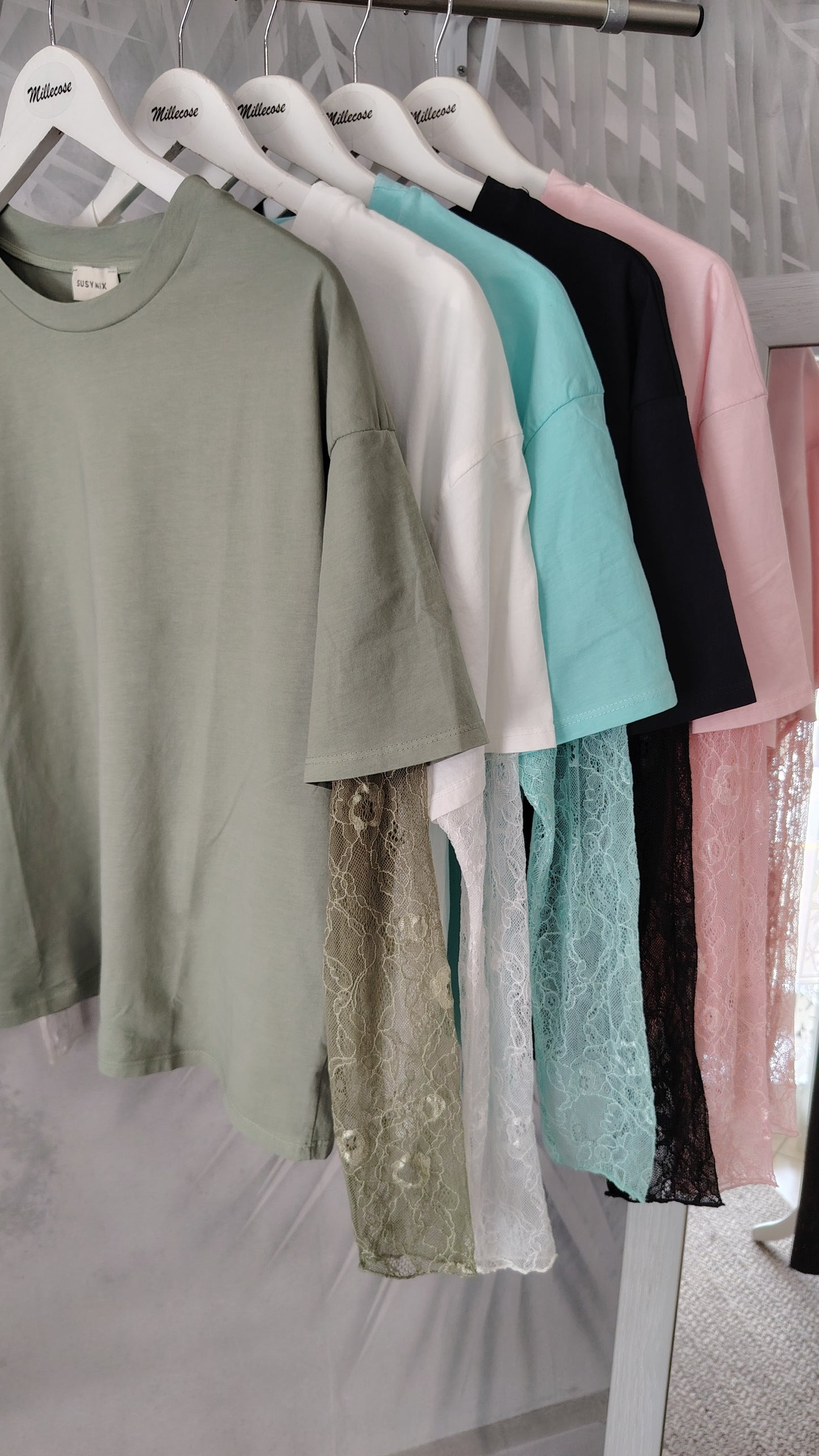 Maglia maniche pizzo
