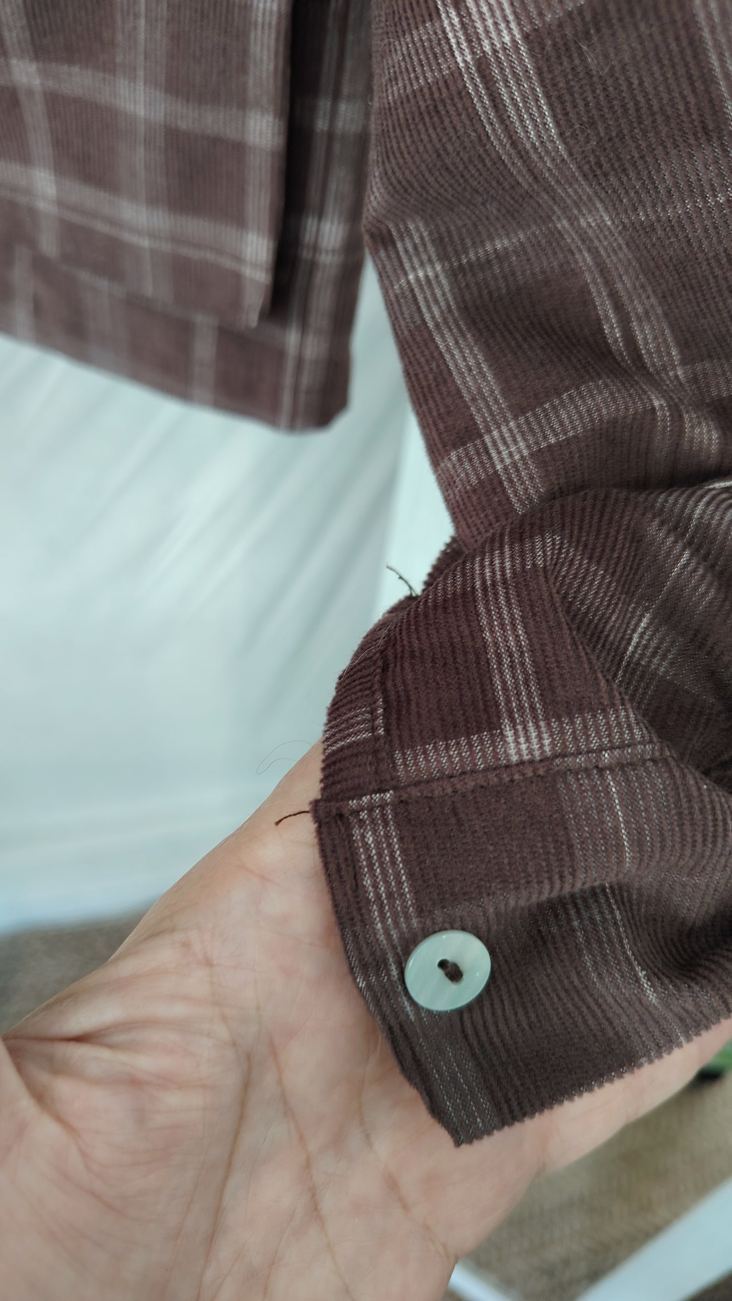 Camicia crop quadri