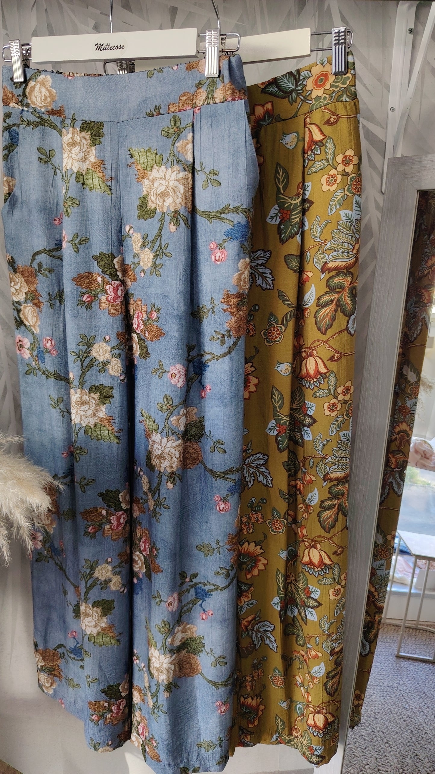 Pantalone palazzo misto viscosa