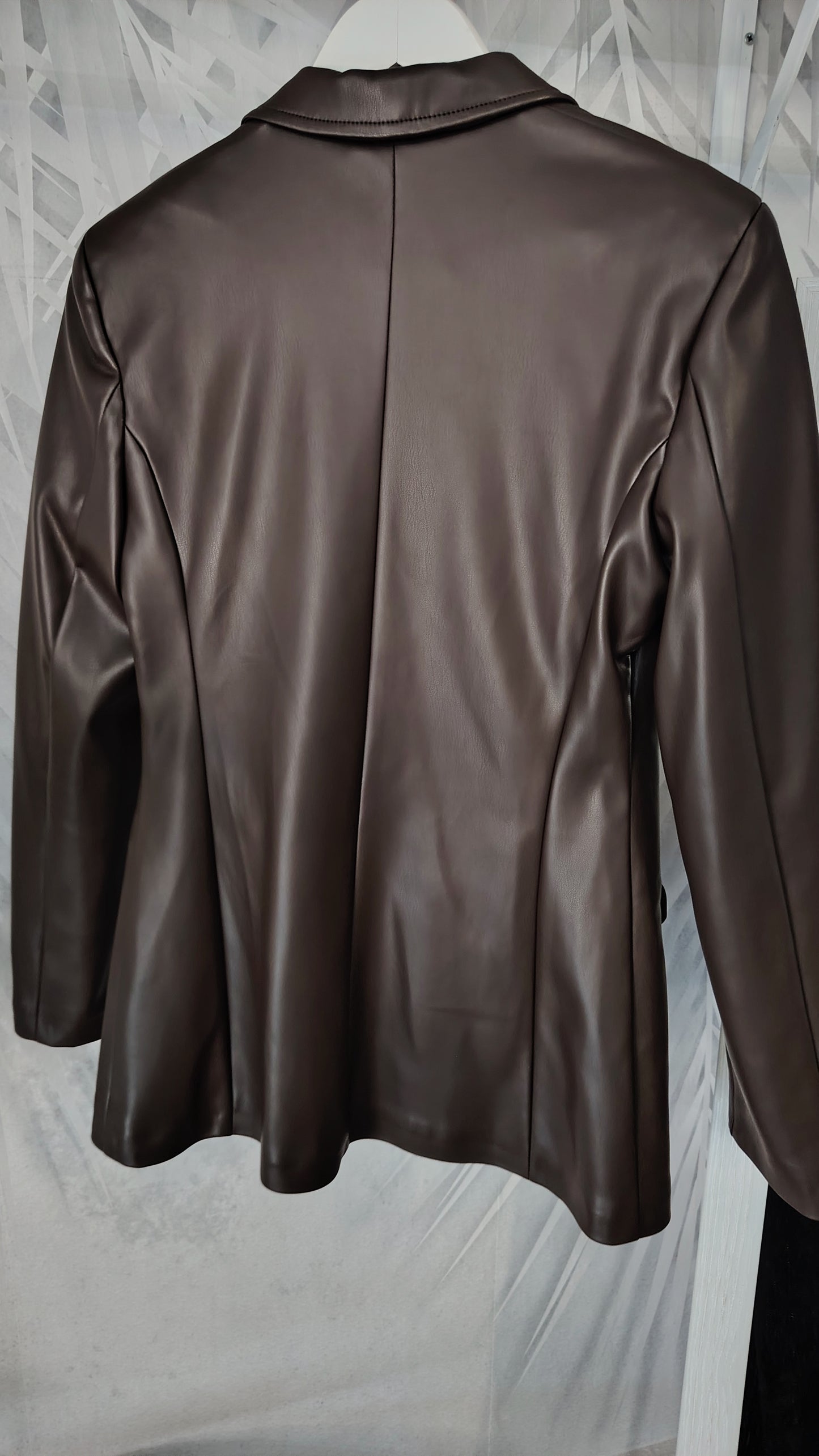Blazer ecopelle moro