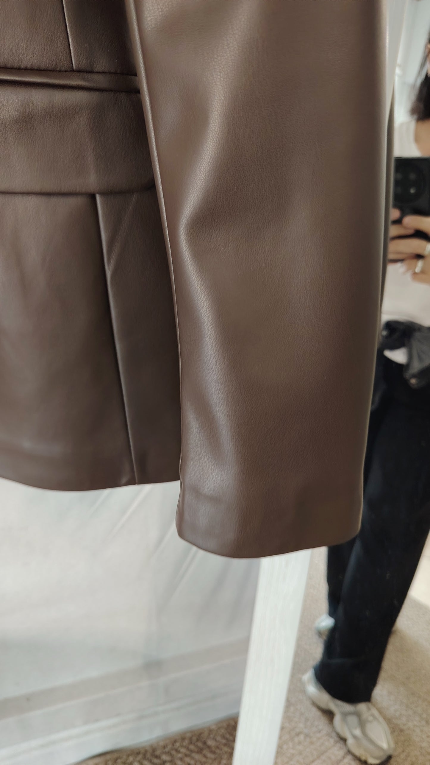 Blazer ecopelle moro